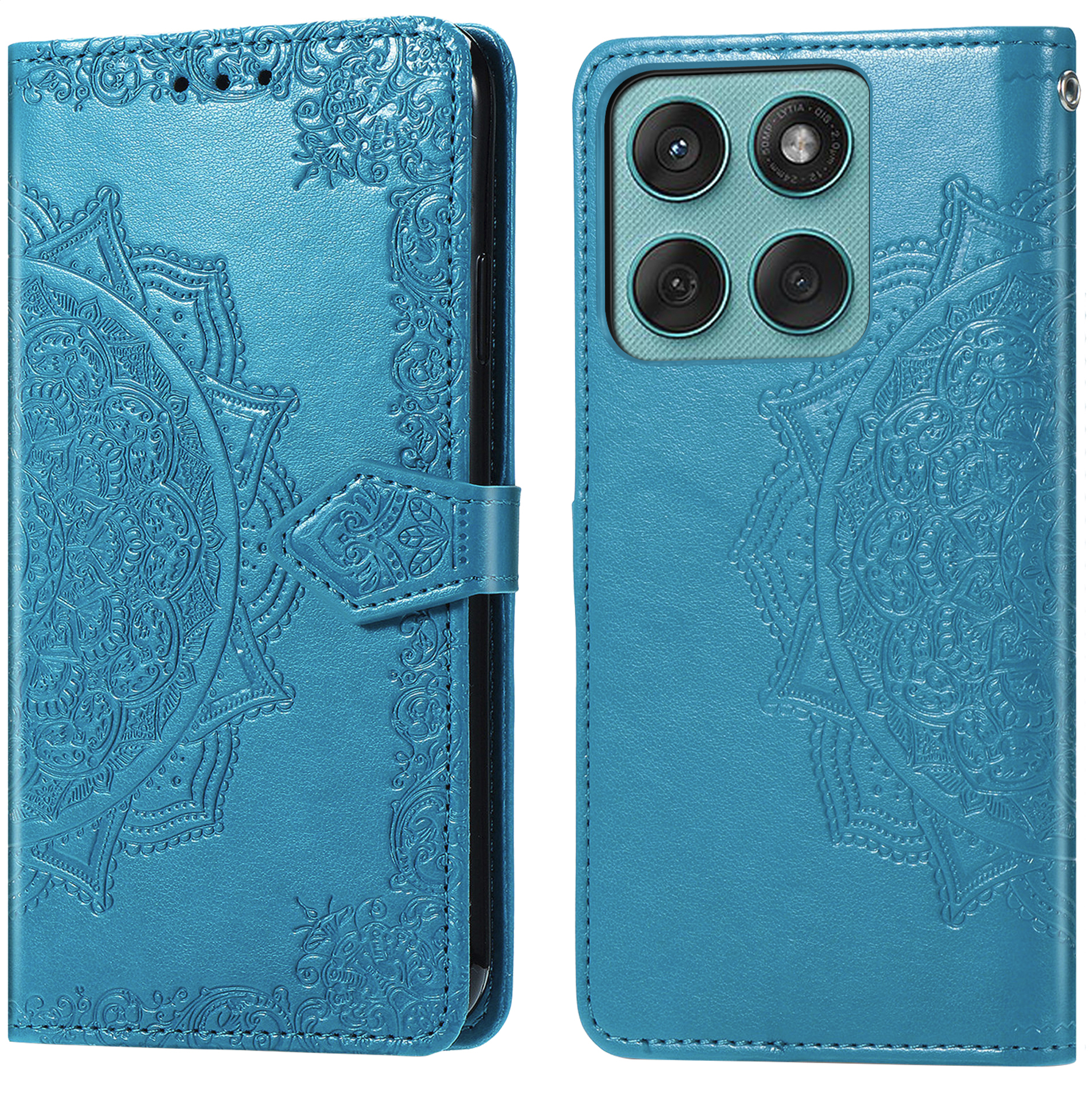 imoshion Mandala Bookcase voor de Motorola Moto G57 Power - Turquoise