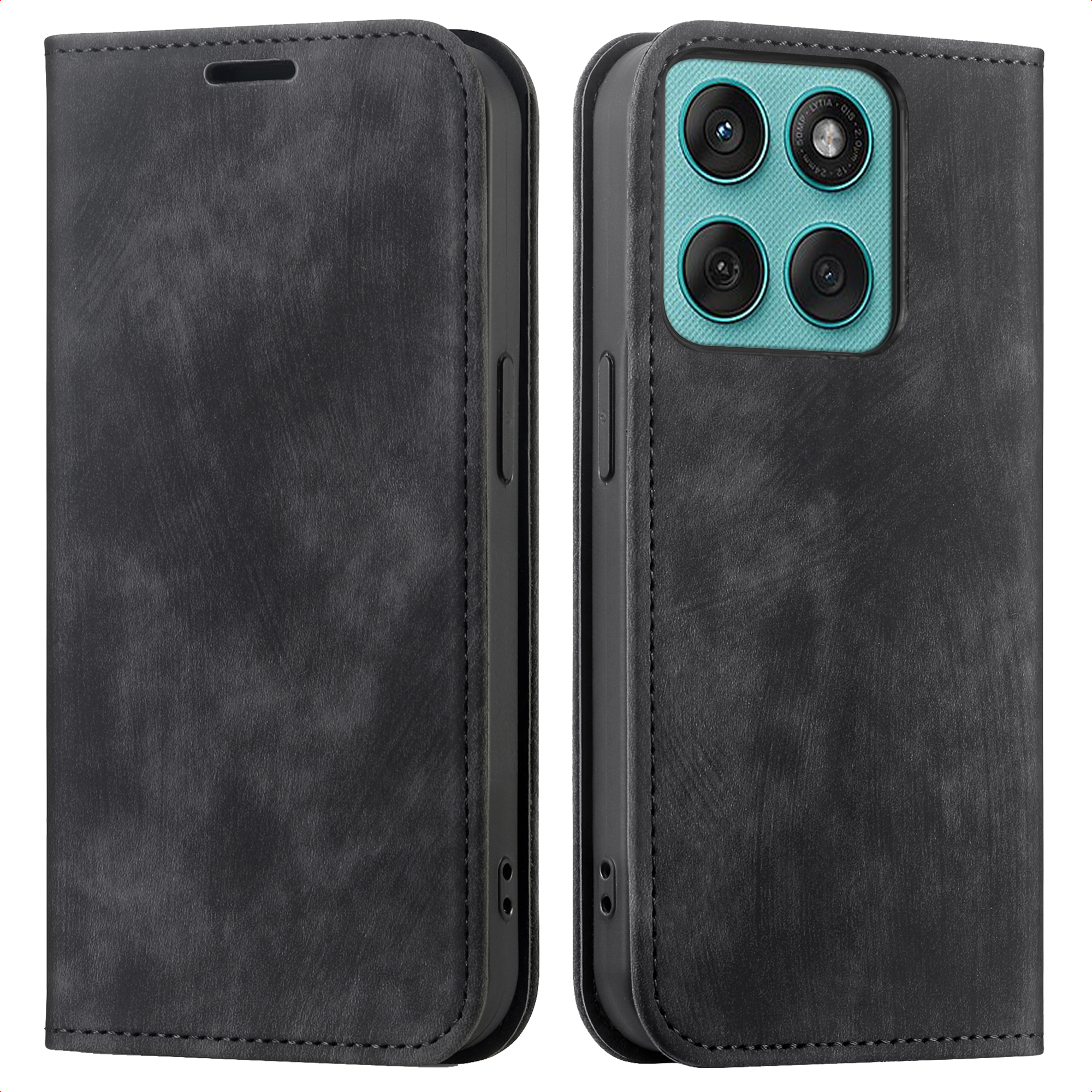 imoshion Slim Bookcase voor de Motorola Moto G57 Power - Zwart