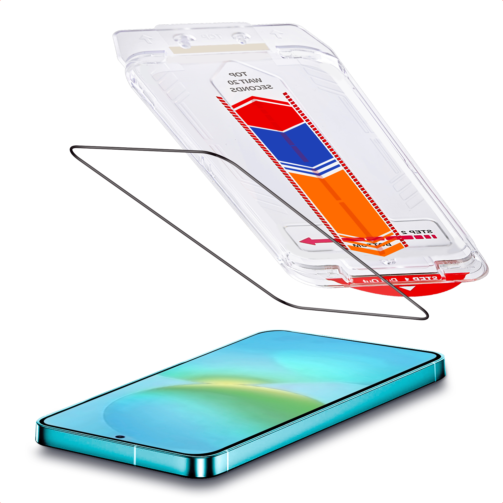 Accezz Gehard Glas Screenprotector + Applicator voor de Samsung Galaxy A37 (5G)
