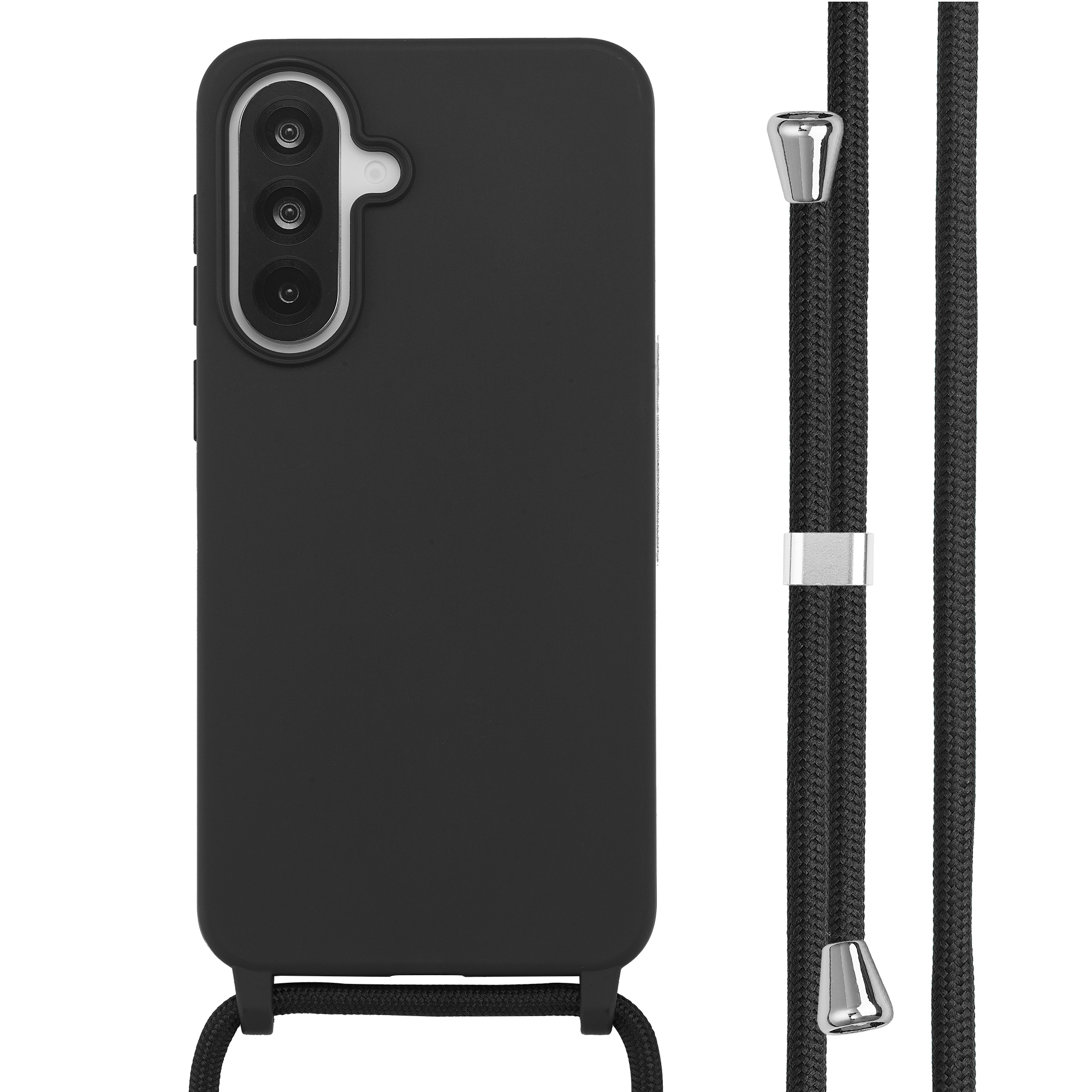 imoshion Coque en silicone avec cordon Samsung Galaxy A37 (5G) - Noir
