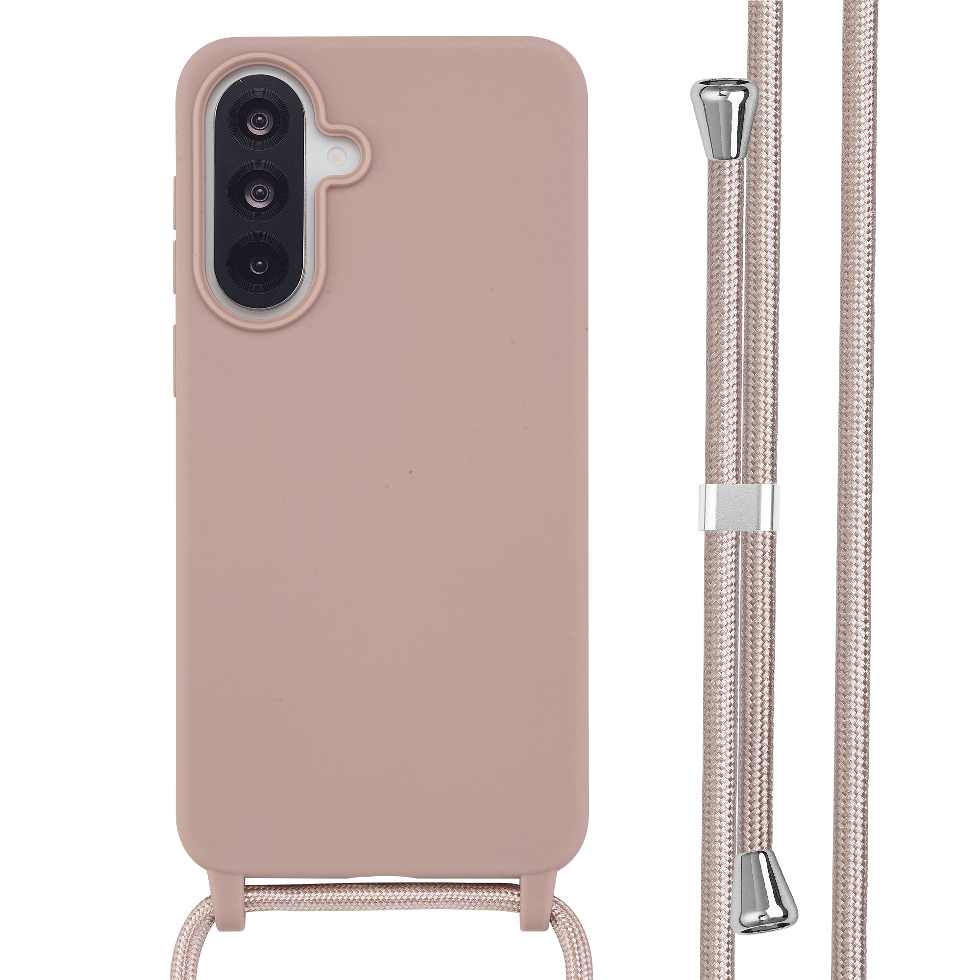 imoshion Coque en silicone avec cordon Samsung Galaxy A37 (5G) - Sand Pink