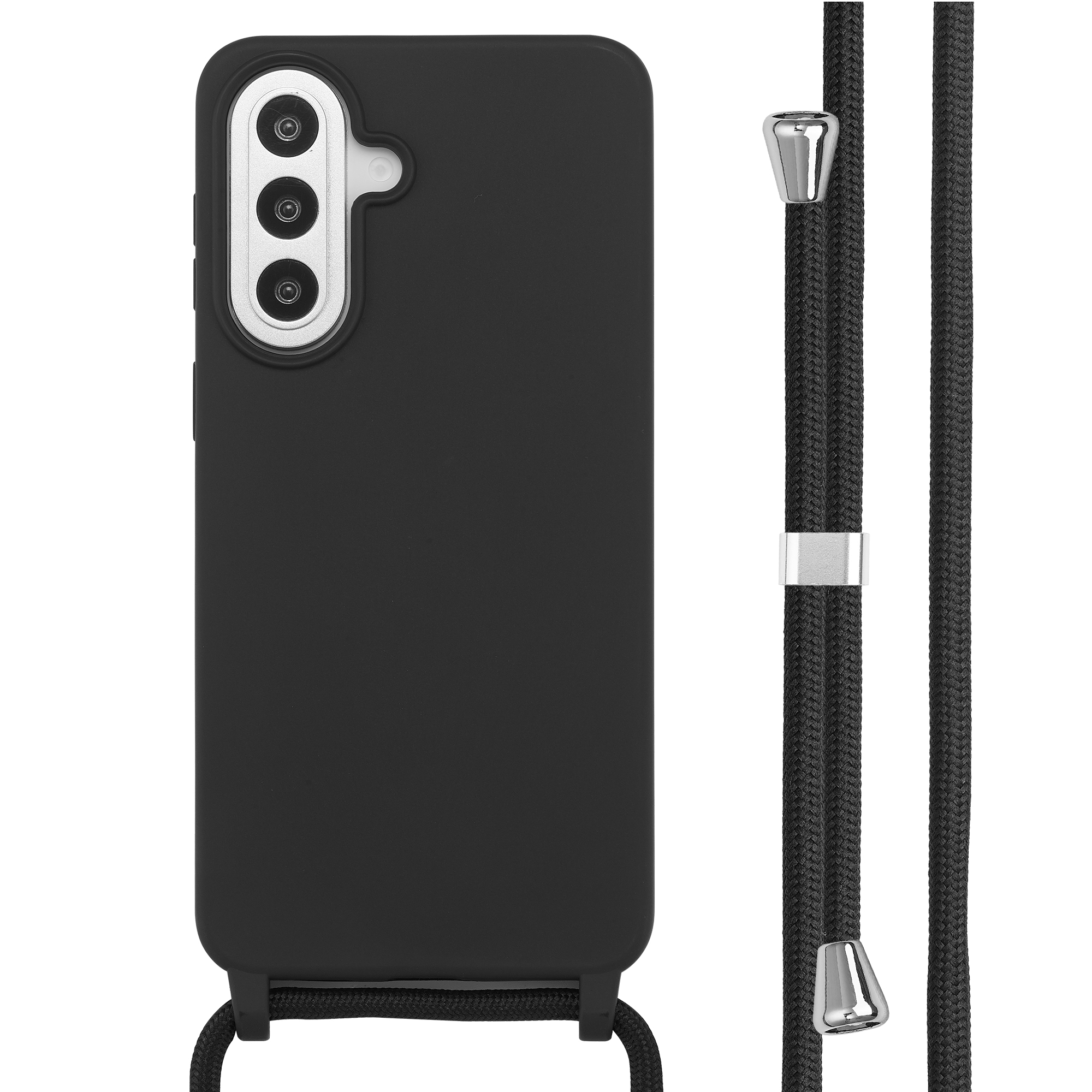 imoshion Coque en silicone avec cordon Samsung Galaxy A57 (5G) - Noir