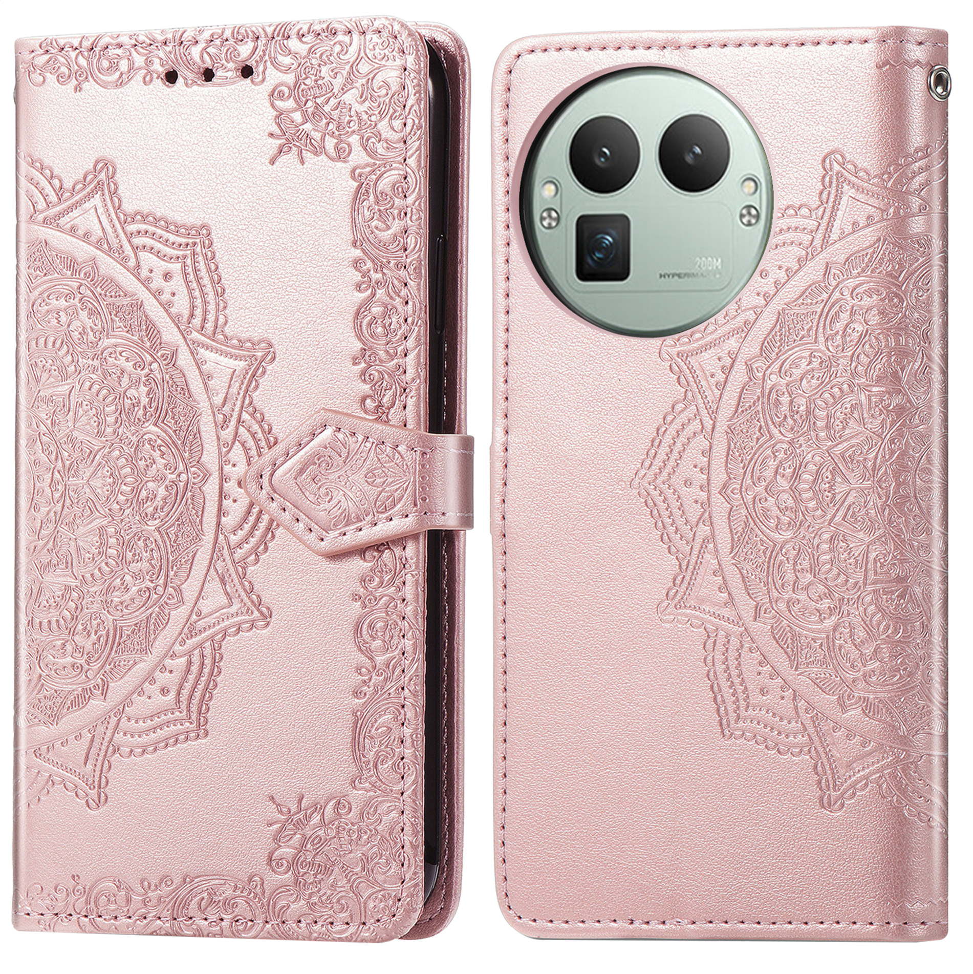 imoshion Mandala Bookcase voor de Realme GT 8 Pro - Rosé Goud