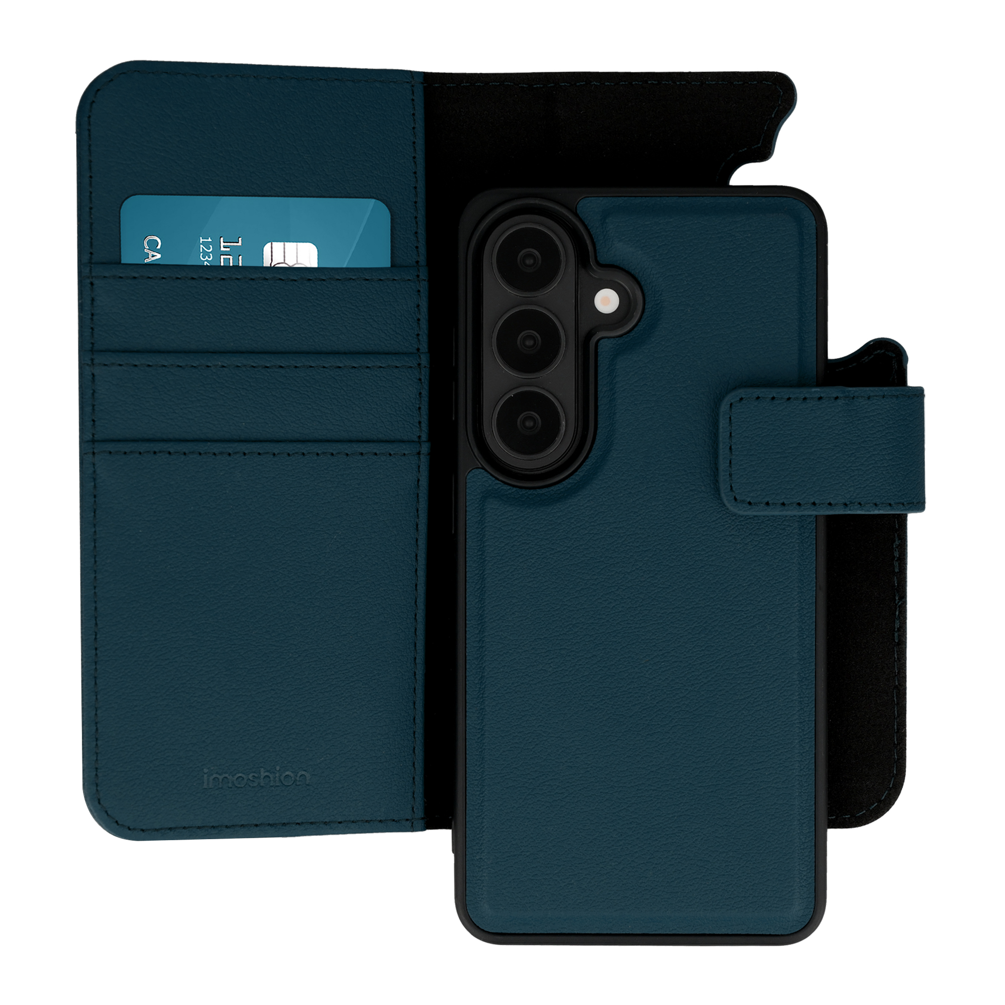 imoshion Étui portefeuille luxe 2-en-1 amovible Samsung Galaxy S26 - Bleu