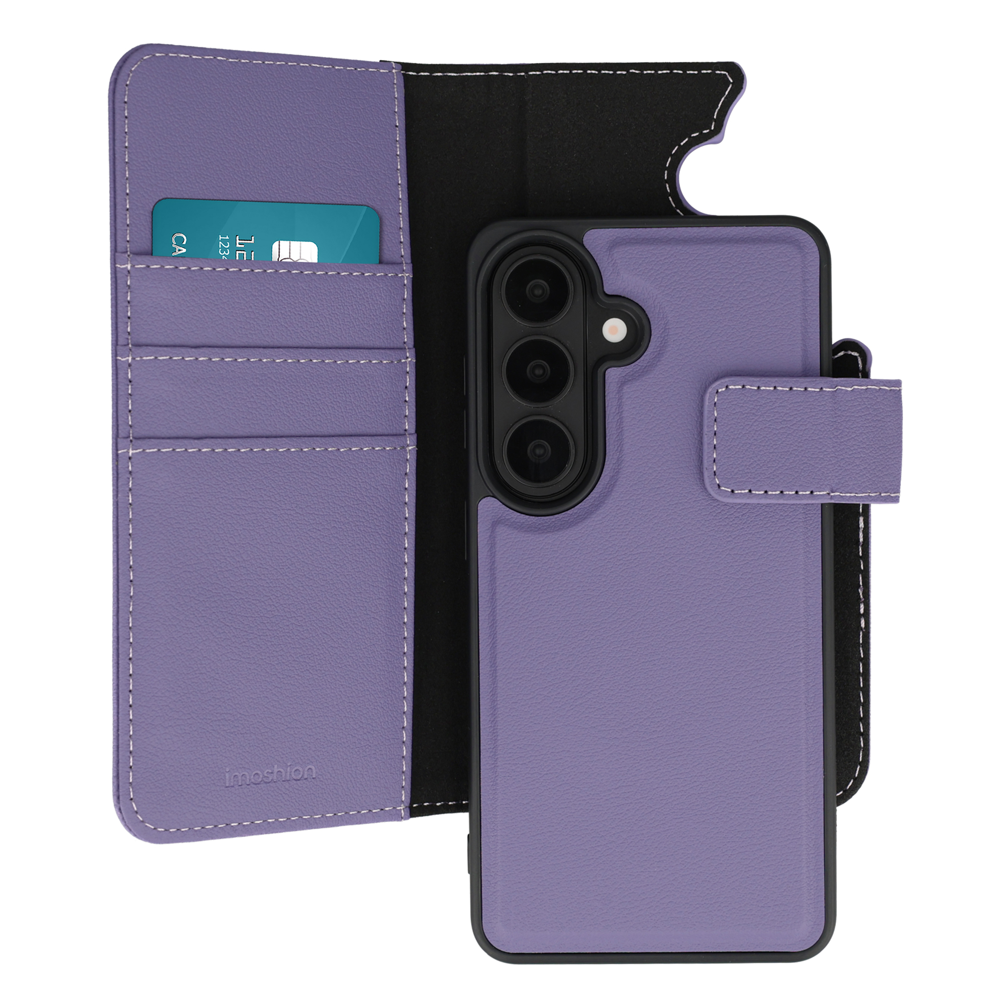 imoshion Uitneembare 2-in-1 Luxe Bookcase voor de Samsung Galaxy S26 - Paars