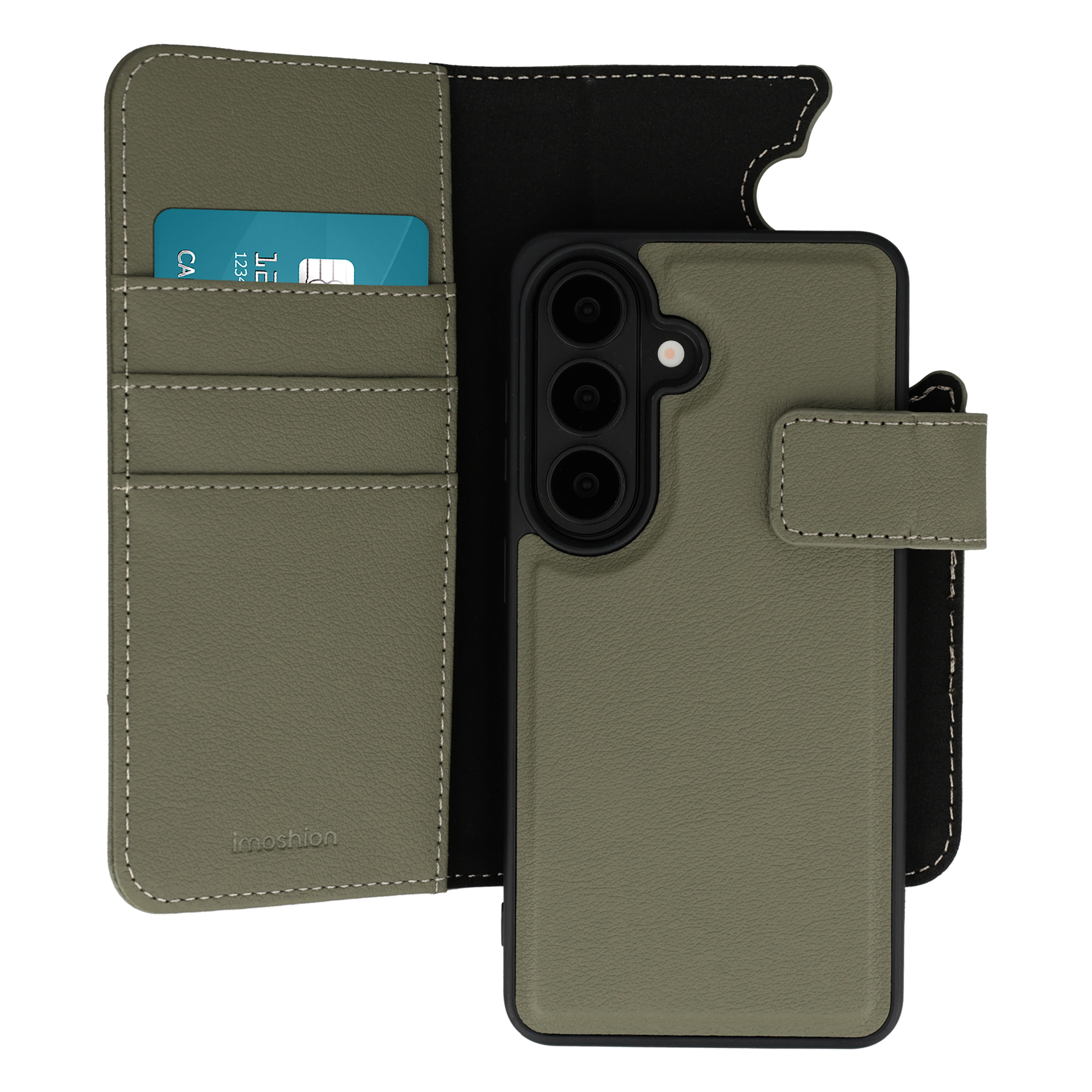 imoshion Uitneembare 2-in-1 Luxe Bookcase voor de Samsung Galaxy S26 - Groen