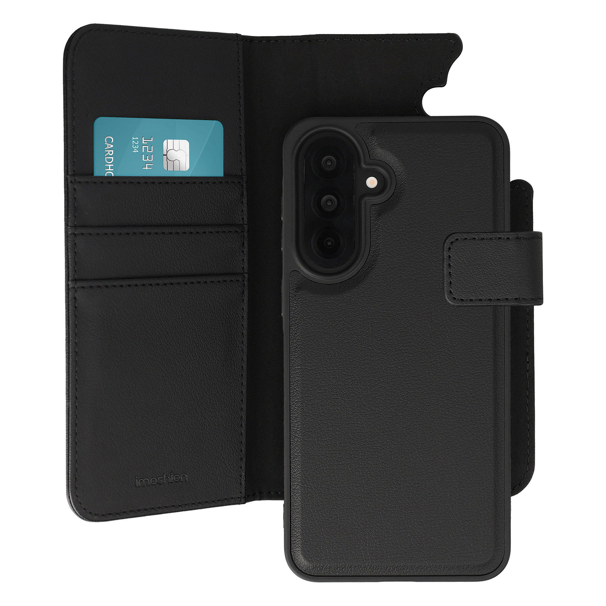 imoshion Étui portefeuille luxe 2-en-1 amovible Samsung Galaxy A37 (5G) - Noir
