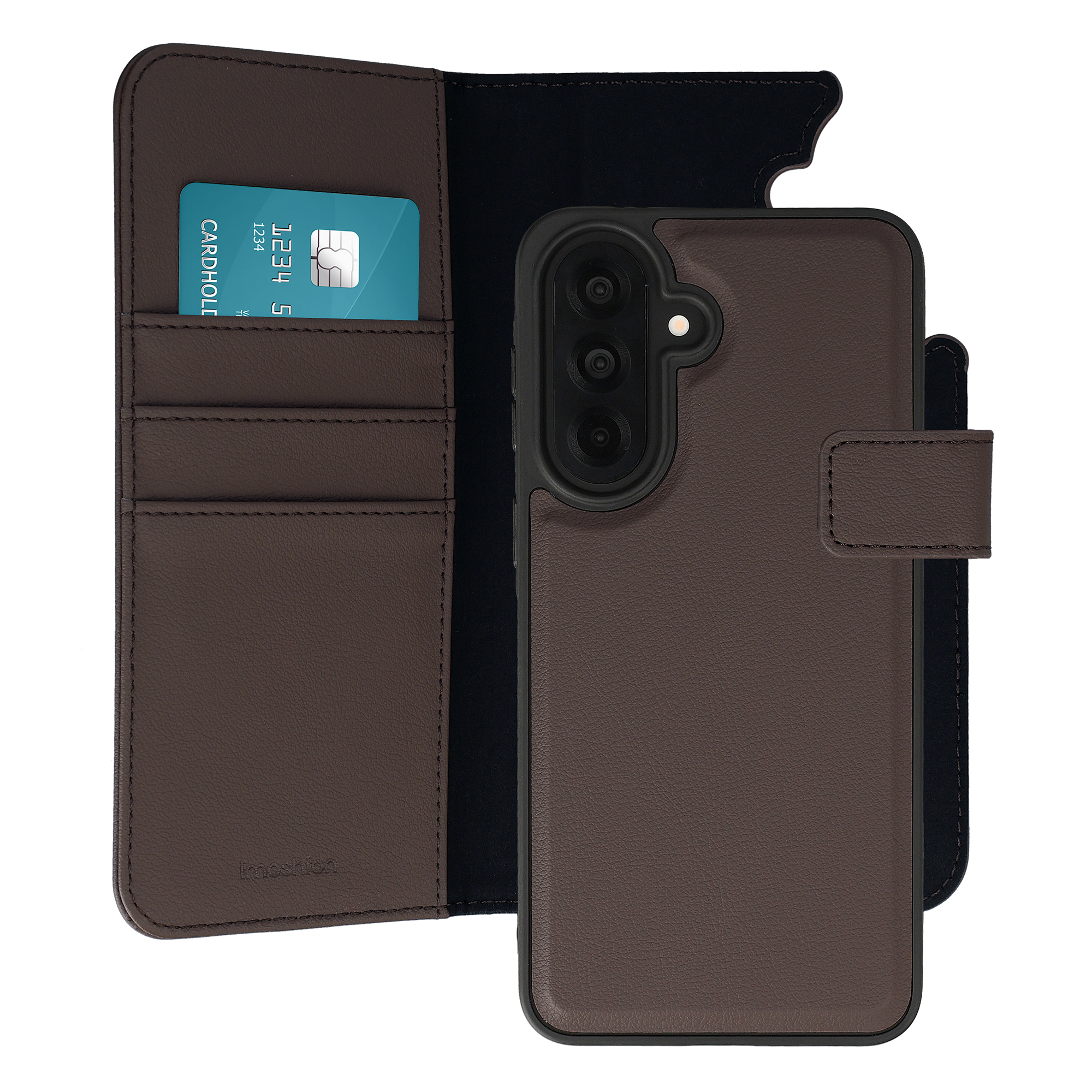 imoshion Uitneembare 2-in-1 Luxe Bookcase voor de Samsung Galaxy A37 (5G) - Bruin