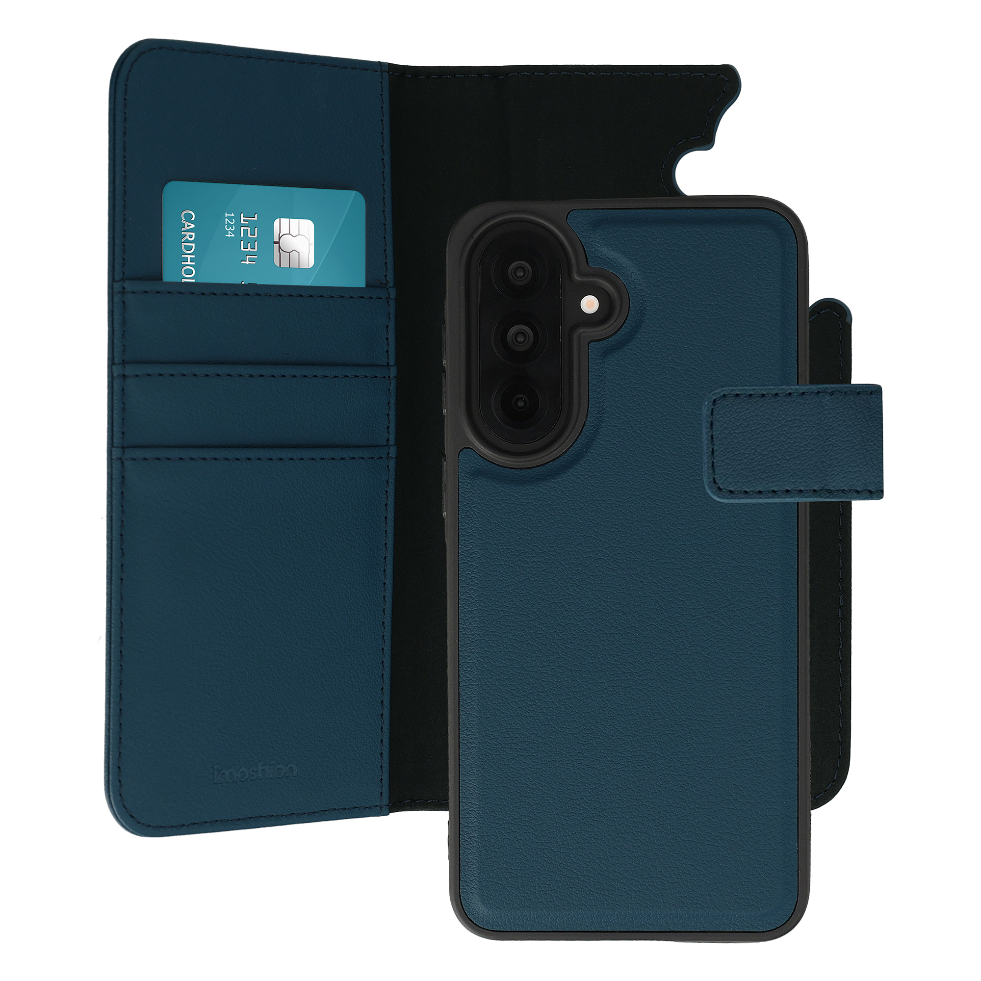 imoshion Étui portefeuille luxe 2-en-1 amovible Samsung Galaxy A37 (5G) - Bleu