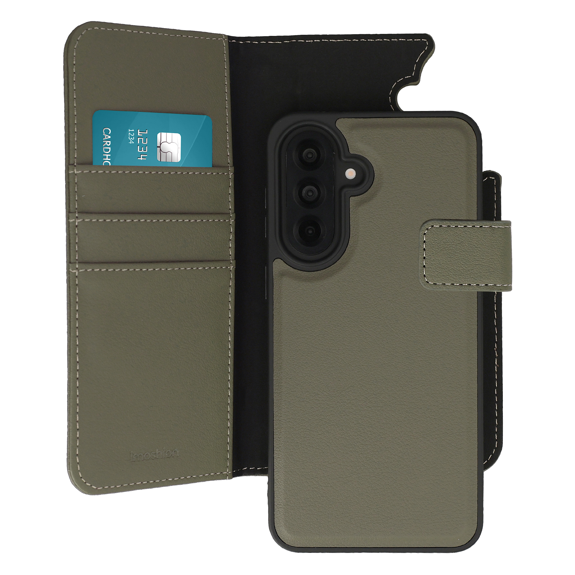 imoshion Étui portefeuille luxe 2-en-1 amovible Samsung Galaxy A37 (5G) - Vert