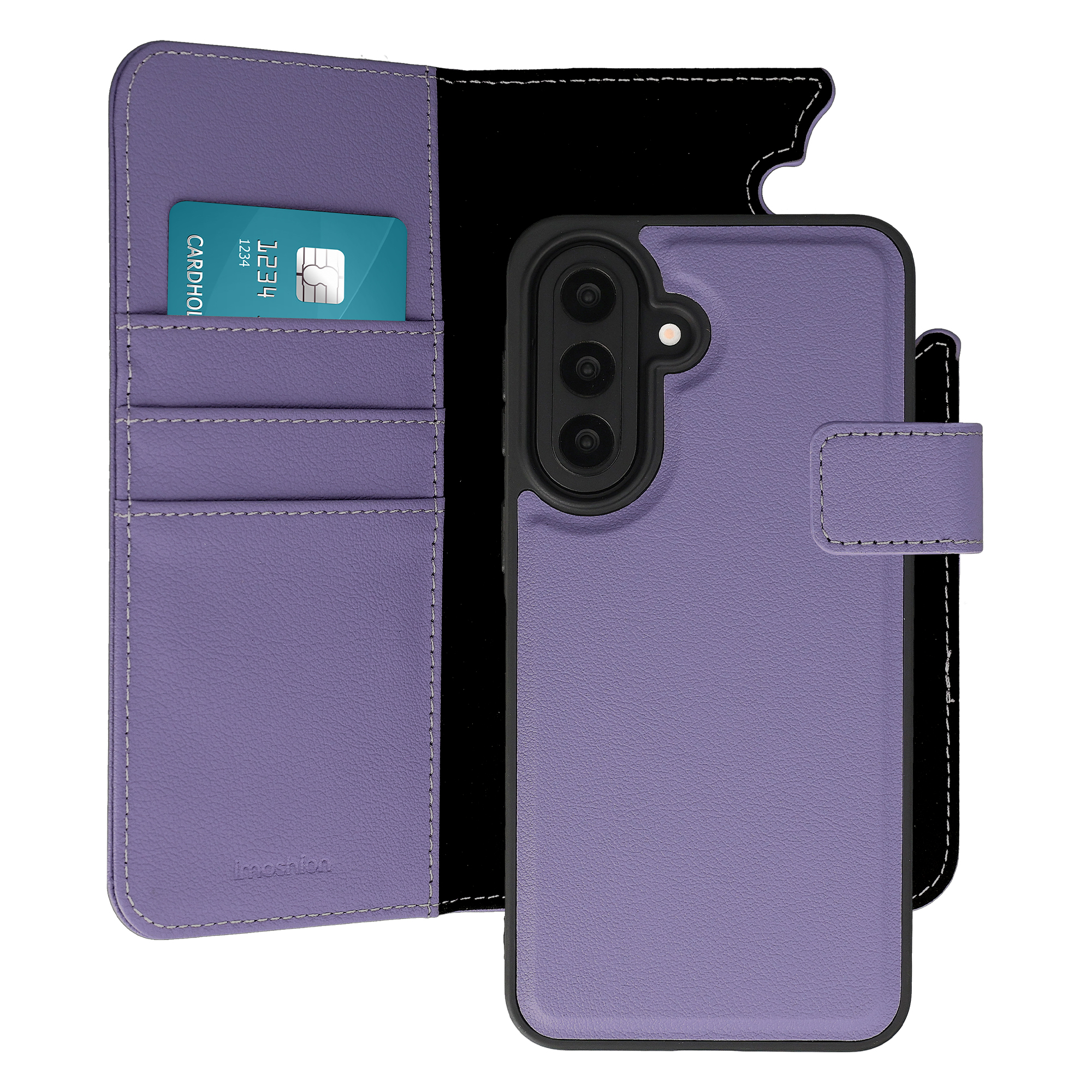 imoshion Uitneembare 2-in-1 Luxe Bookcase voor de Samsung Galaxy A57 (5G) - Paars