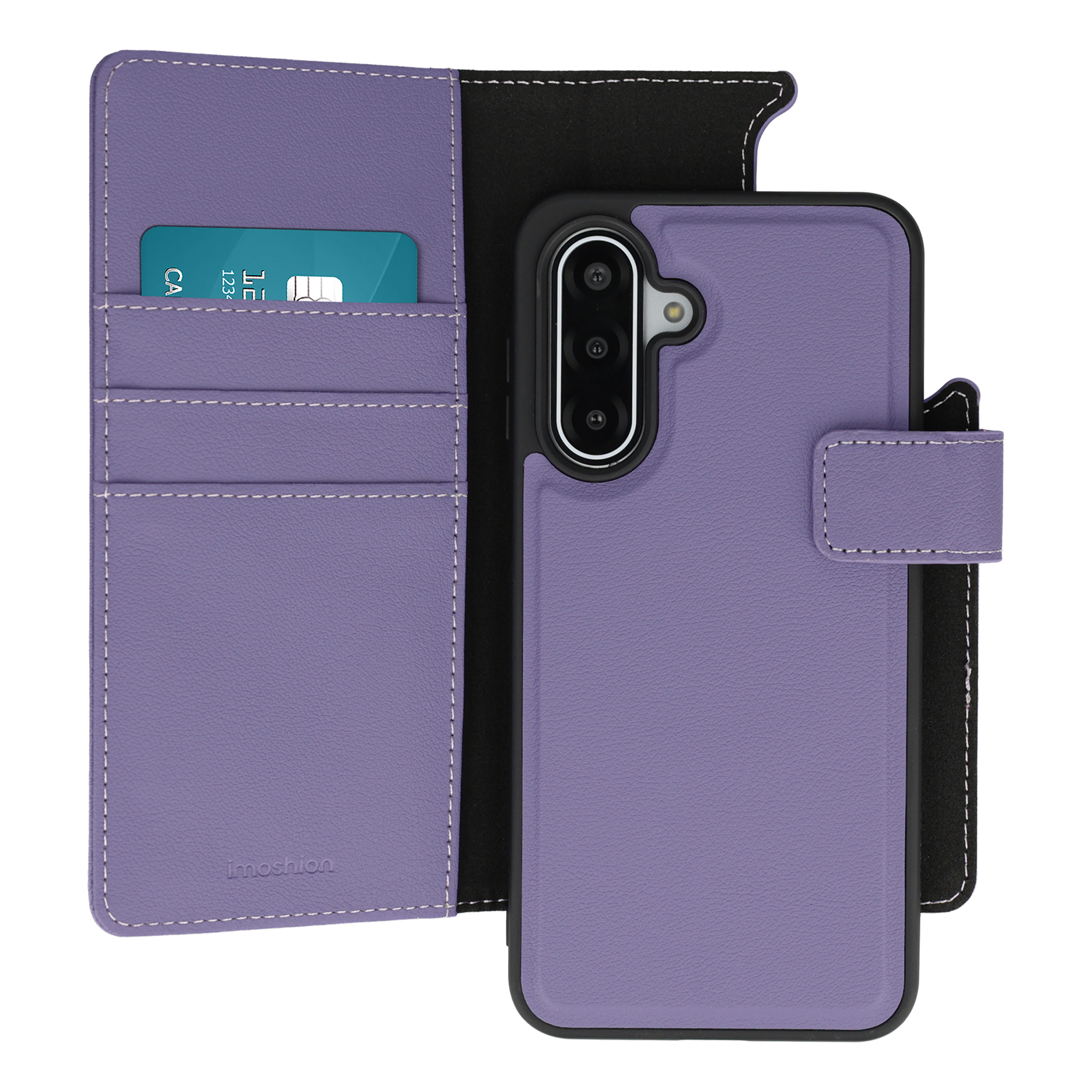 imoshion Uitneembare 2-in-1 Luxe Bookcase voor de Samsung Galaxy A17 (5G) / (4G) - Paars
