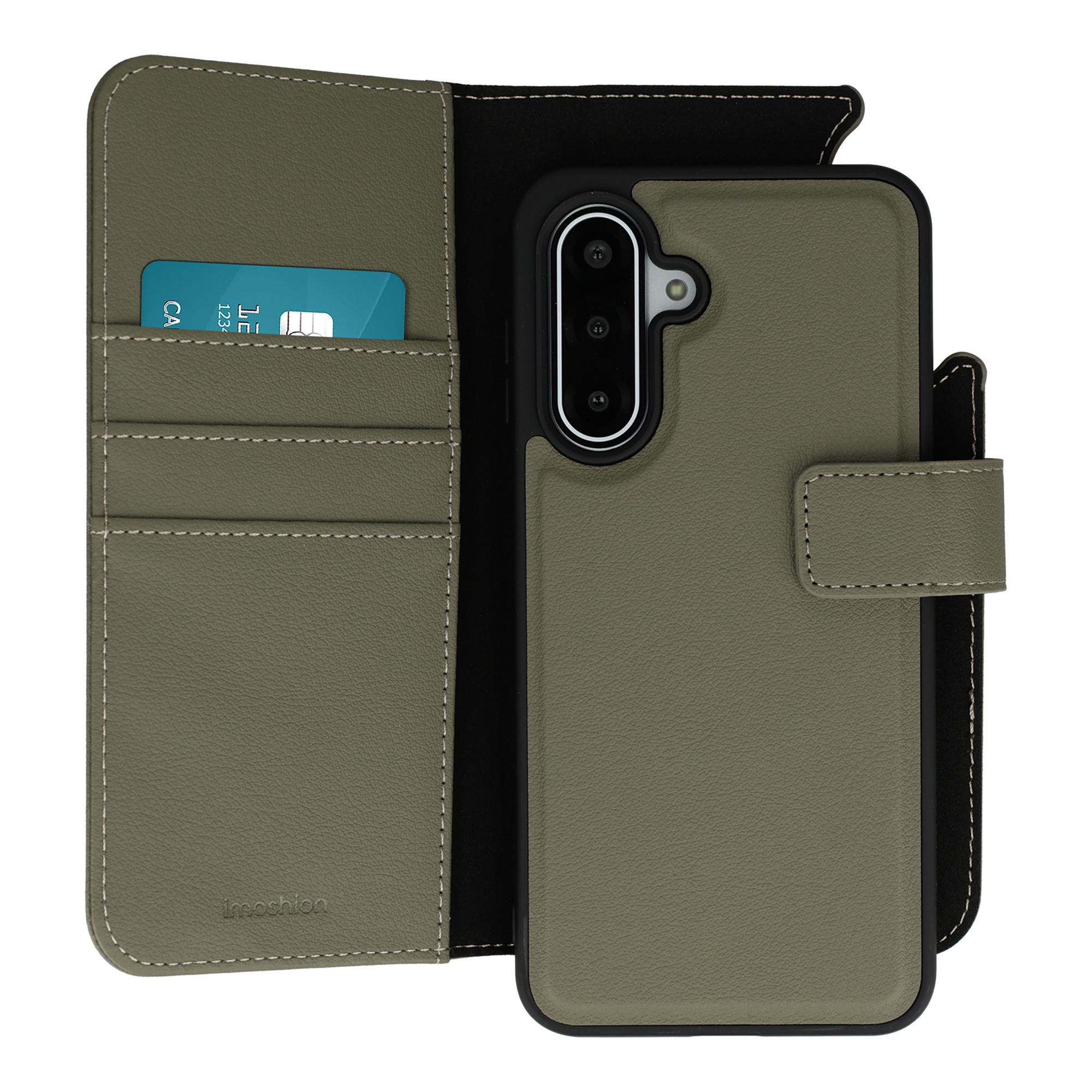 imoshion Étui portefeuille luxe 2-en-1 amovible Samsung Galaxy A17 (5G) / (4G) - Vert