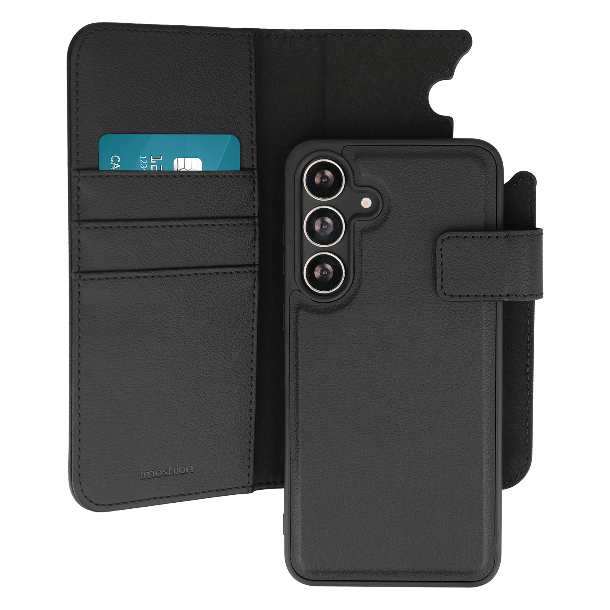 imoshion Uitneembare 2-in-1 Luxe Bookcase voor de Samsung Galaxy S24 FE - Zwart