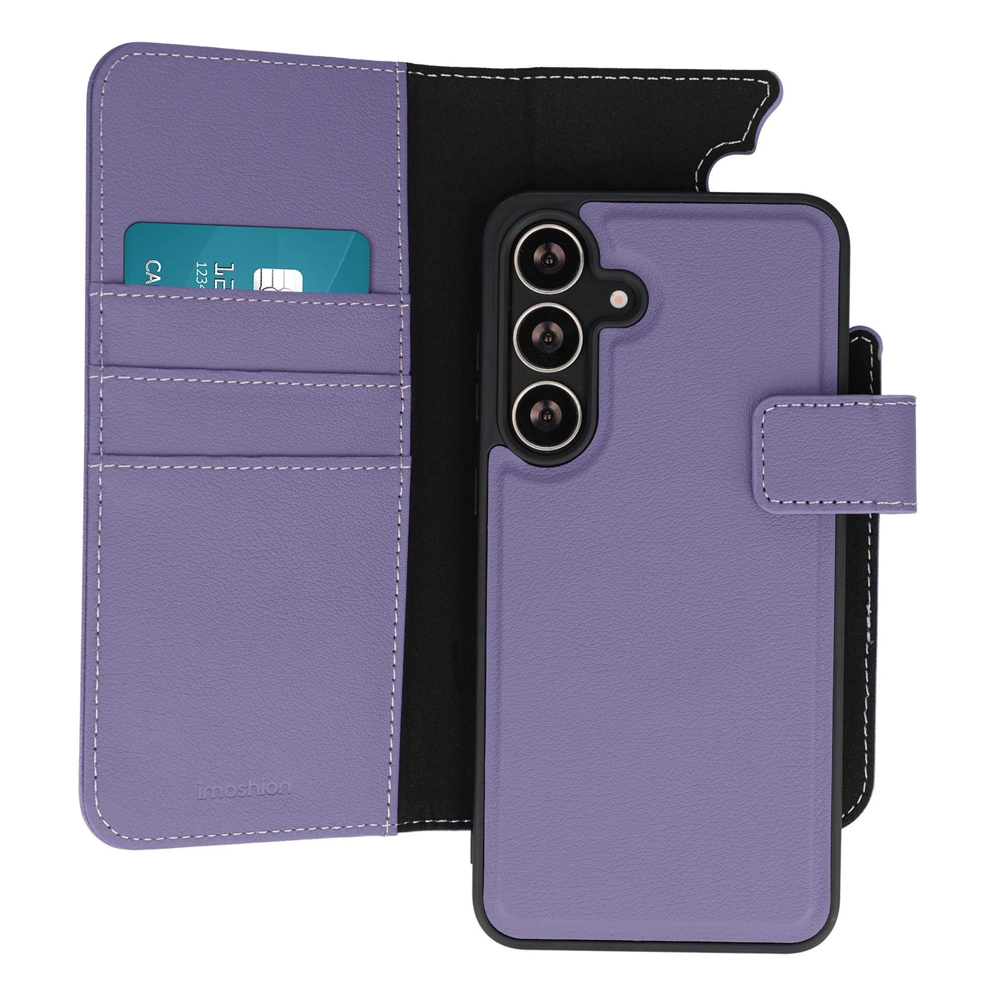 imoshion Étui portefeuille luxe 2-en-1 amovible Samsung Galaxy S24 FE - Violet