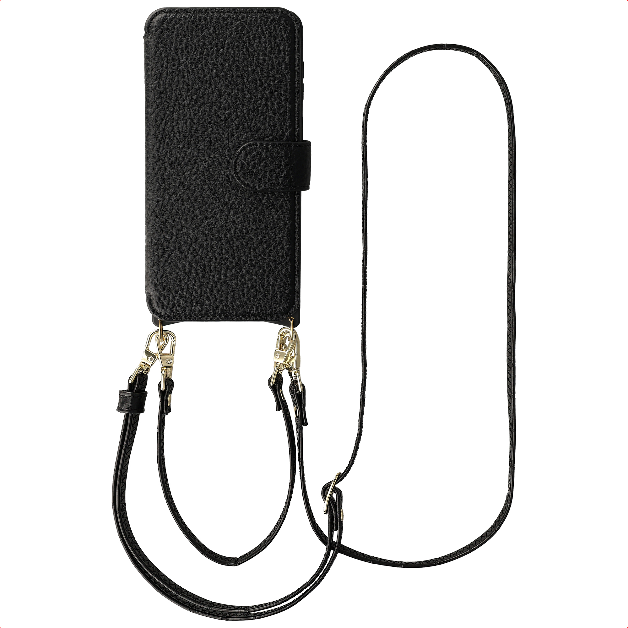 Selencia Riva Bookcase met MagSafe en Koord voor de Samsung Galaxy A57 (5G) - Zwart