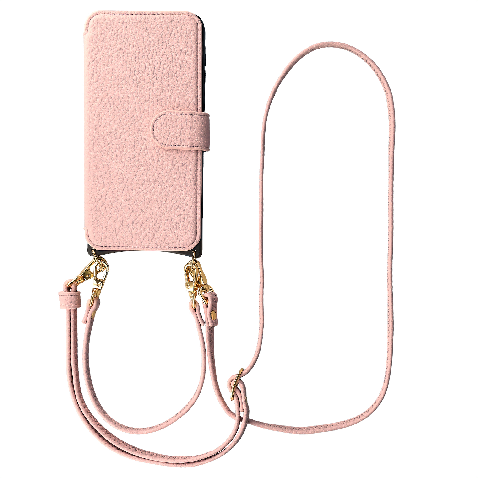 Selencia Riva Bookcase met MagSafe en Koord voor de Samsung Galaxy A57 (5G) - Old Pink