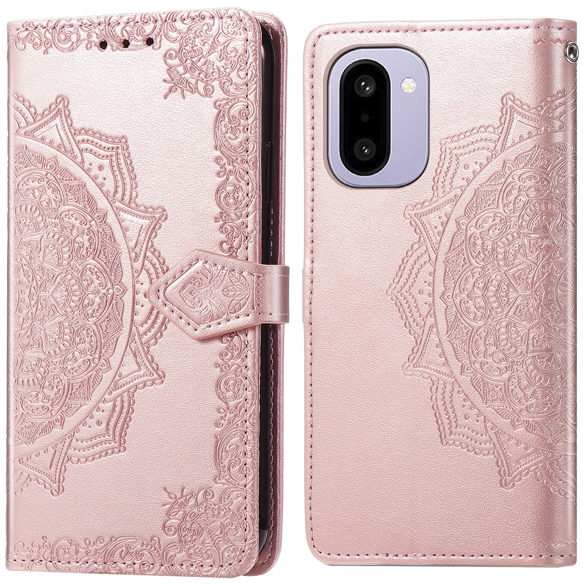 imoshion Mandala Bookcase voor de OnePlus 15R - Rosé Goud