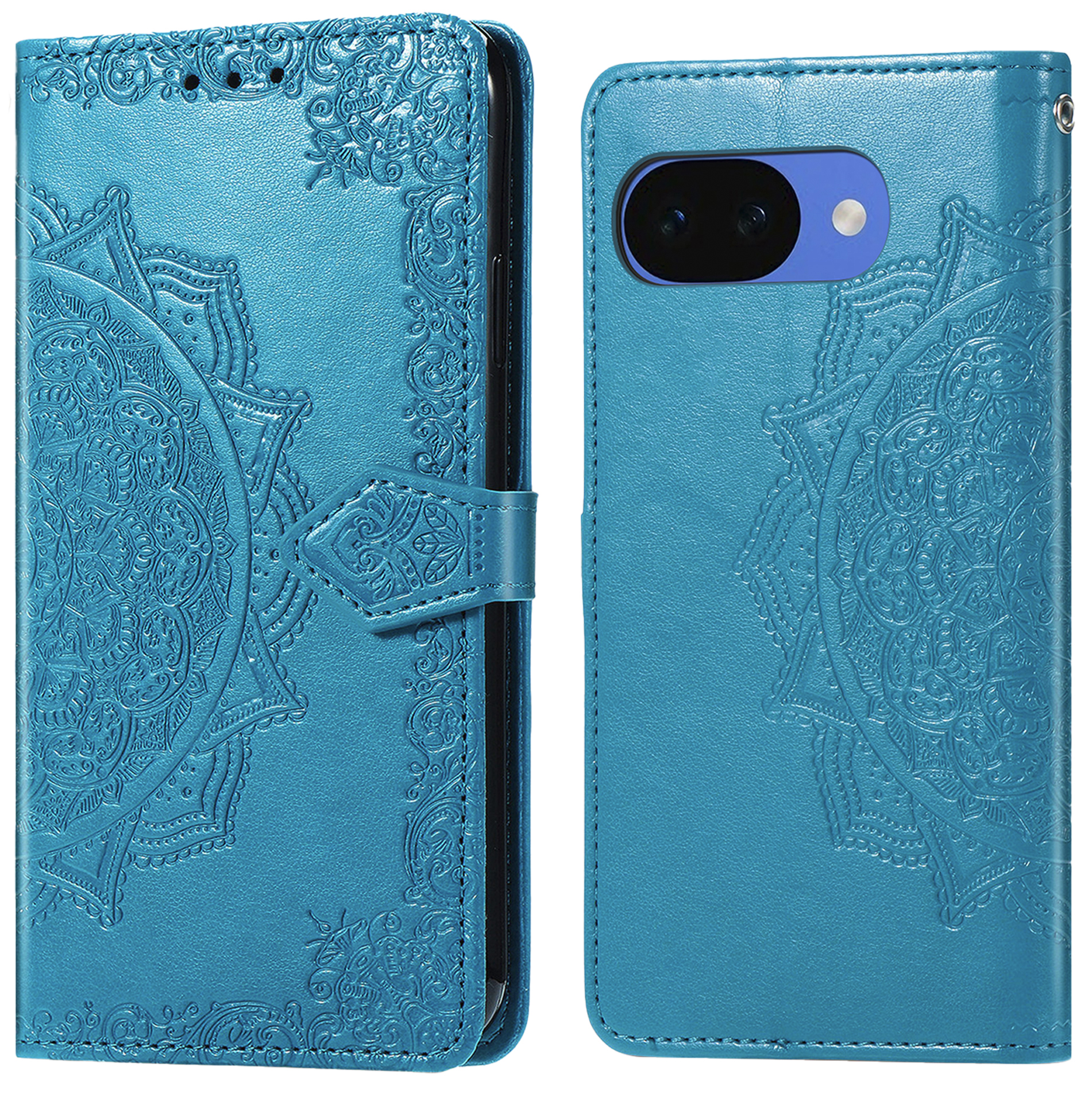imoshion Mandala Bookcase voor de Google Pixel 10a - Turquoise