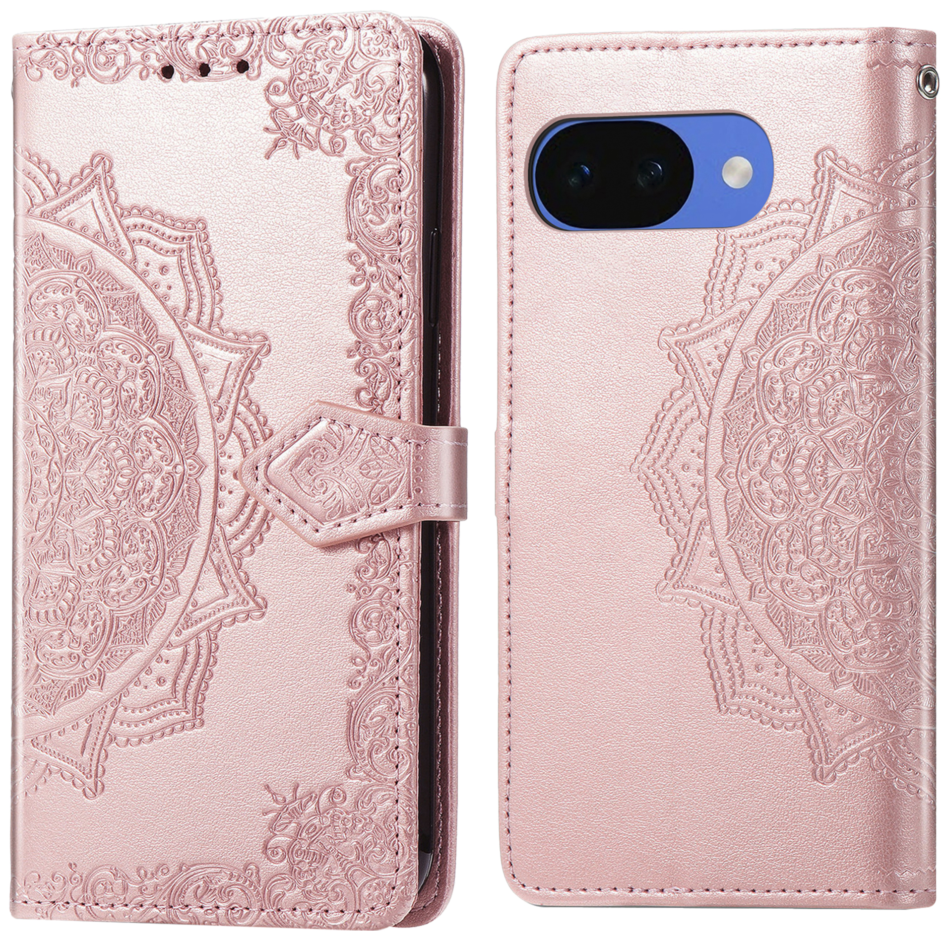 imoshion Mandala Bookcase voor de Google Pixel 10a - Rosé Goud