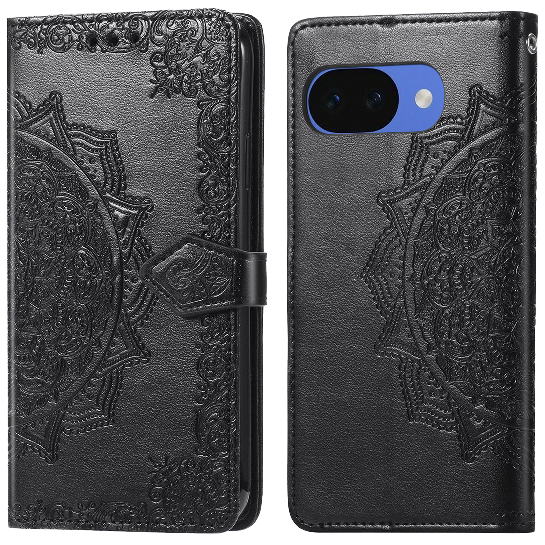 imoshion Mandala Bookcase voor de Google Pixel 10a - Zwart