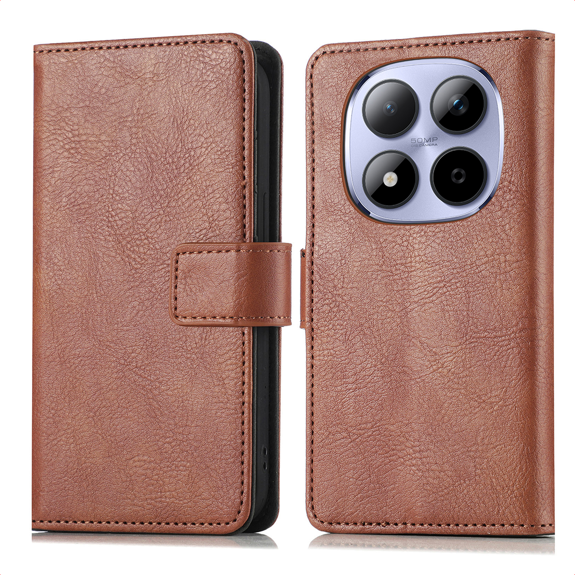 imoshion Luxe Bookcase voor de Xiaomi Redmi Note 15 Pro (5G) - Bruin
