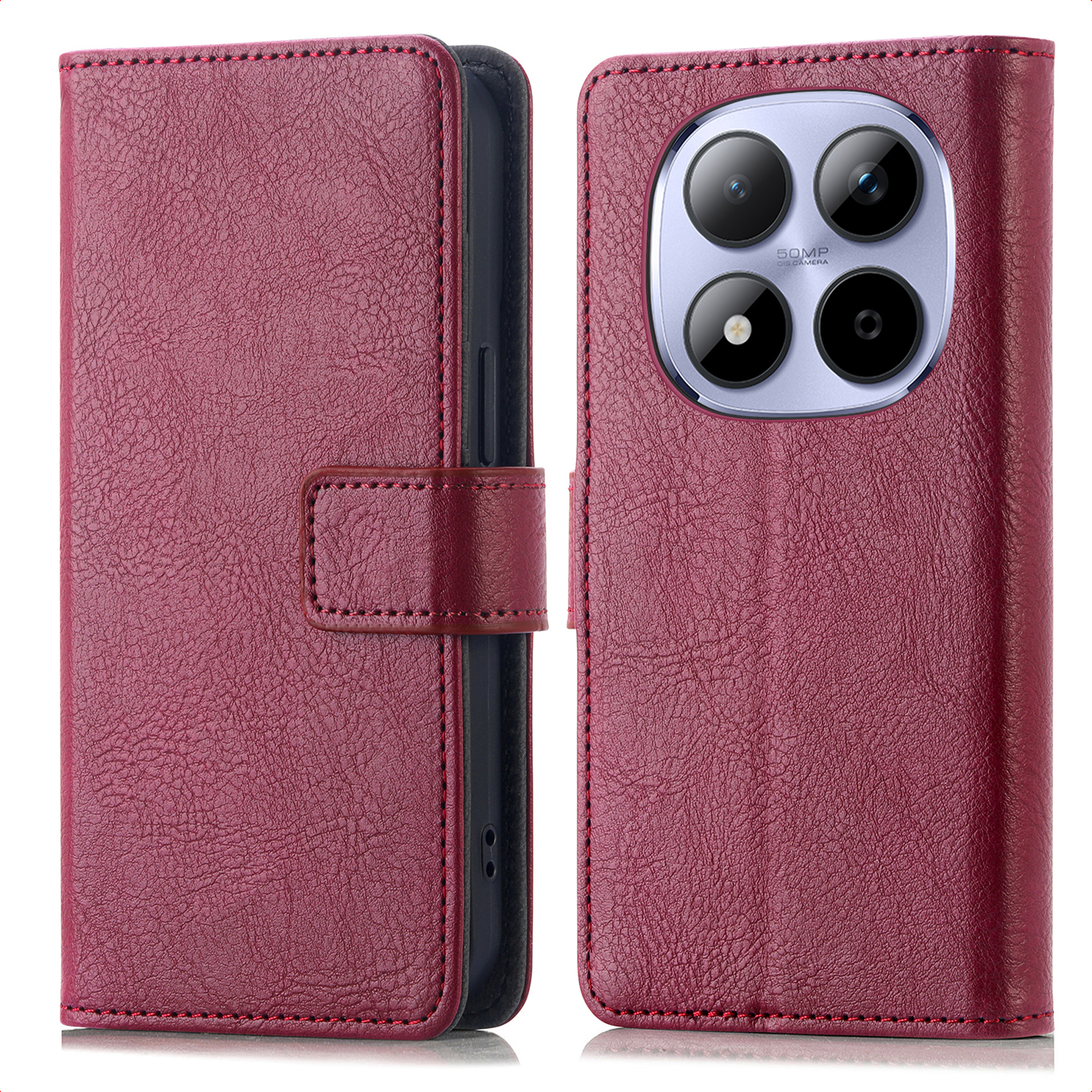 imoshion Luxe Bookcase voor de Xiaomi Redmi Note 15 Pro (5G) - Bordeaux