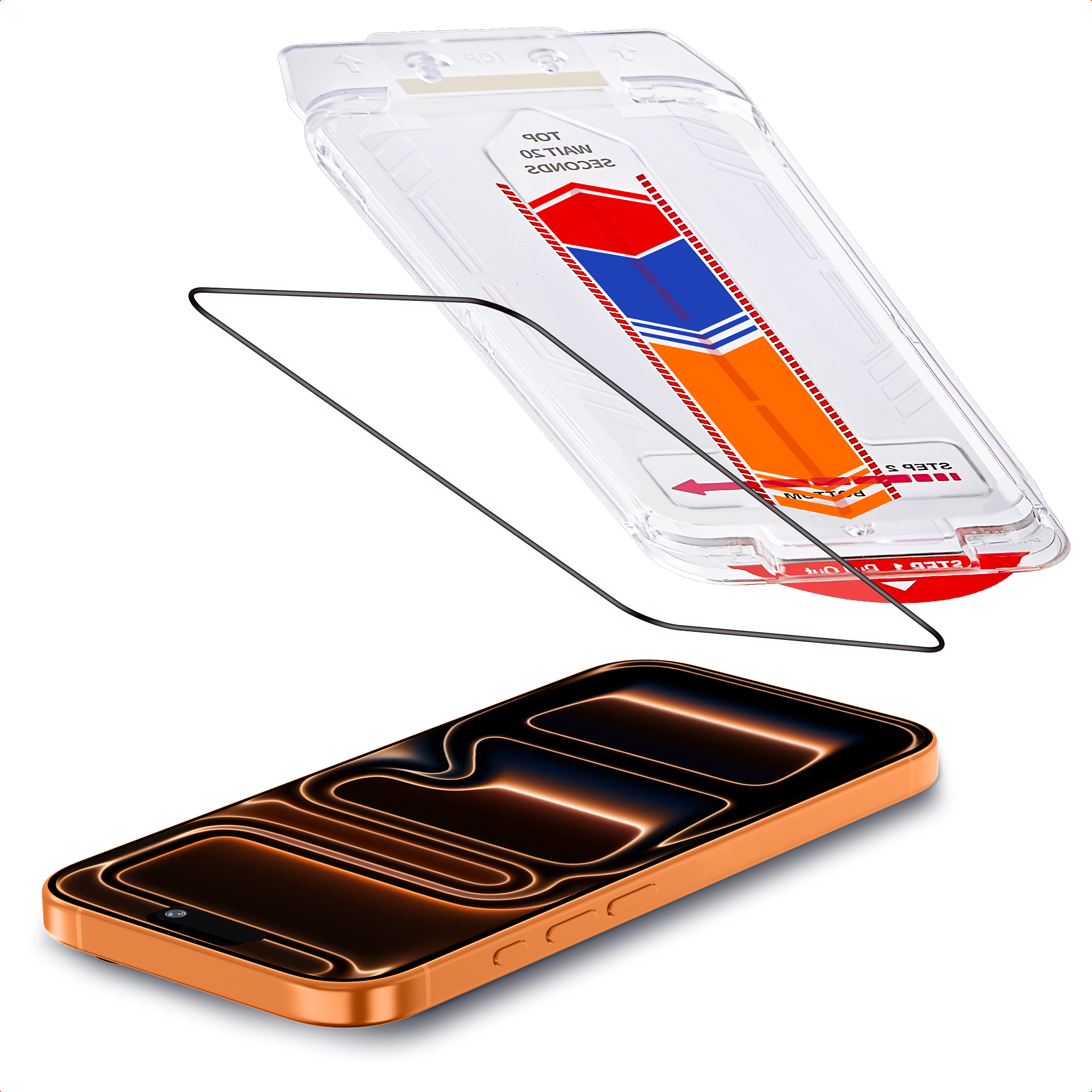 Accezz Gehard Glas Screenprotector met Applicator - 2-pack voor de Apple iPhone 17 Pro Max