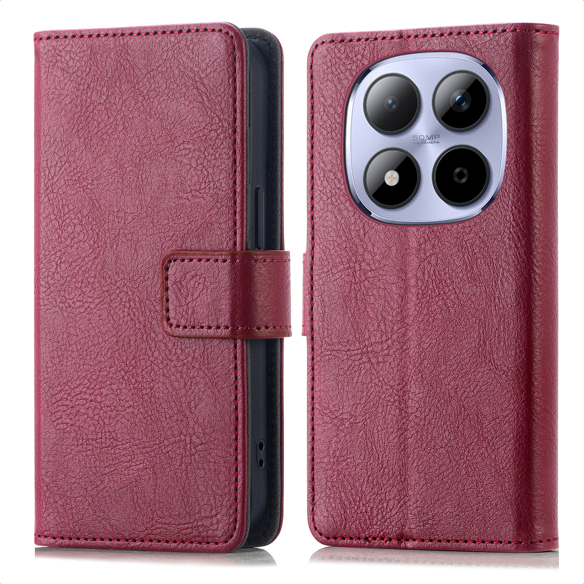 imoshion Luxe Bookcase voor de Xiaomi Redmi Note 15 Pro Plus (5G) - Bordeaux