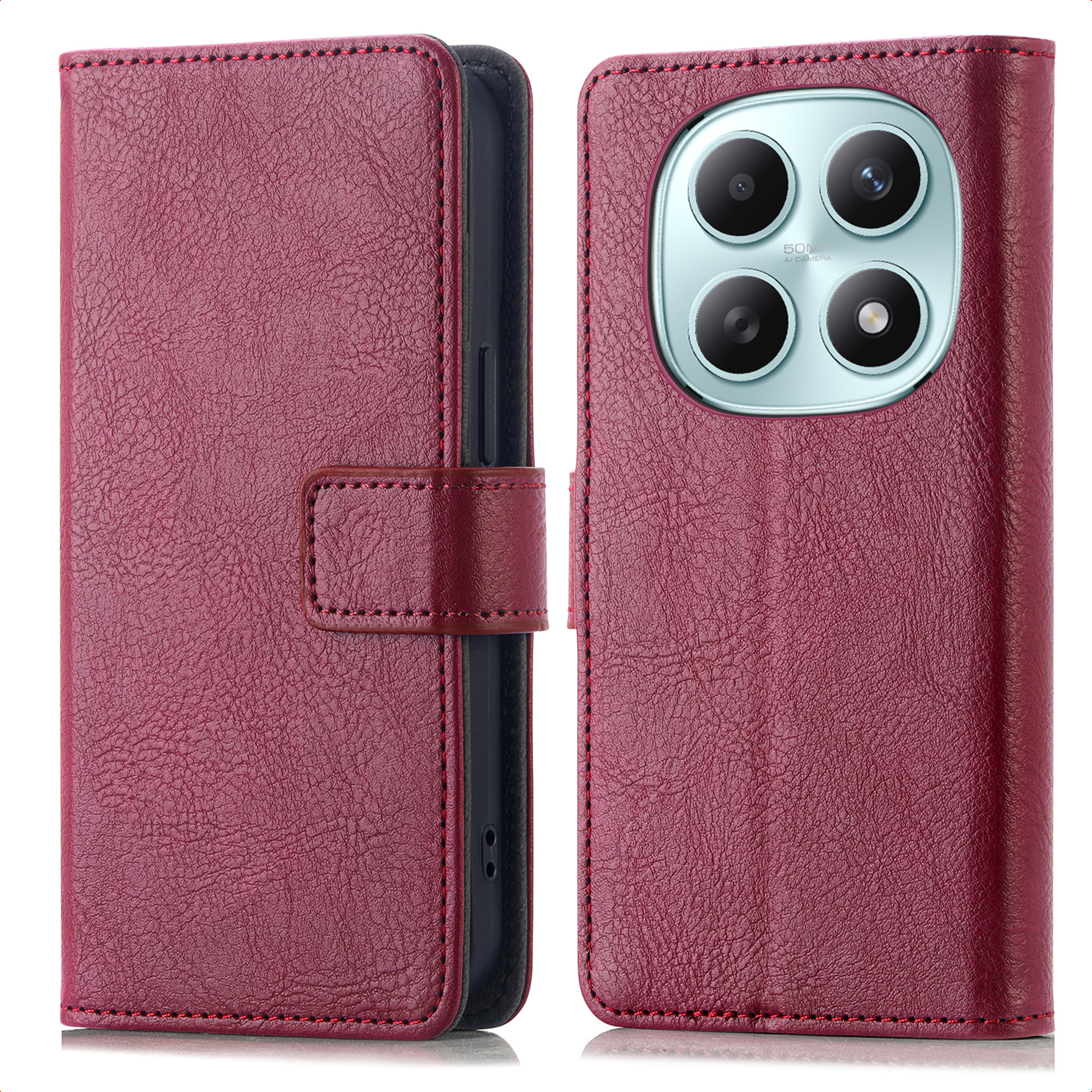 imoshion Luxe Bookcase voor de Xiaomi Redmi Note 15 (5G) - Bordeaux