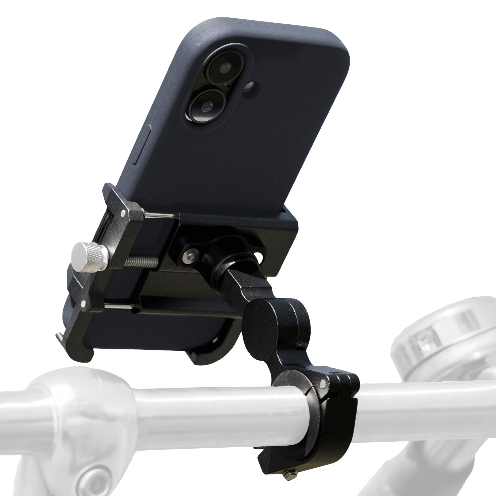 imoshion Aluminium Telefoonhouder Fiets - 360° draaibaar - Lichtgewicht - Universeel - Zwart
