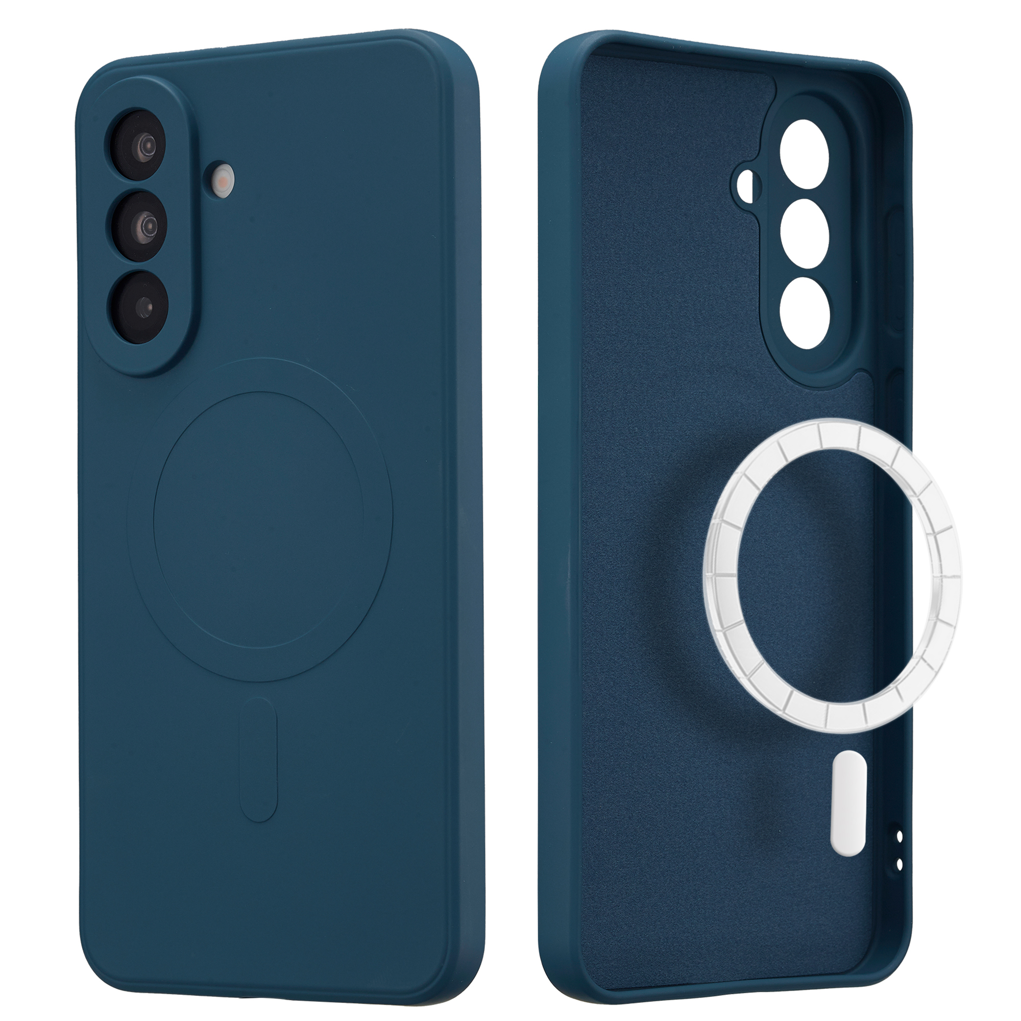 imoshion Coque Couleur avec MagSafe Samsung Galaxy A37 (5G) - Bleu foncé