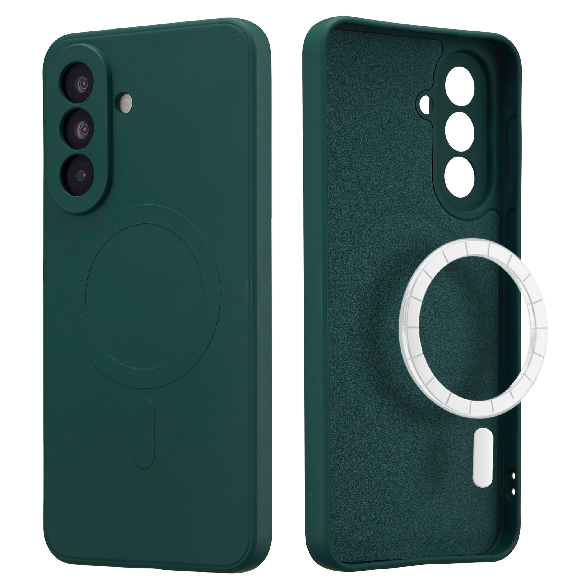 imoshion Coque Couleur avec MagSafe Samsung Galaxy A37 (5G) - Vert foncé