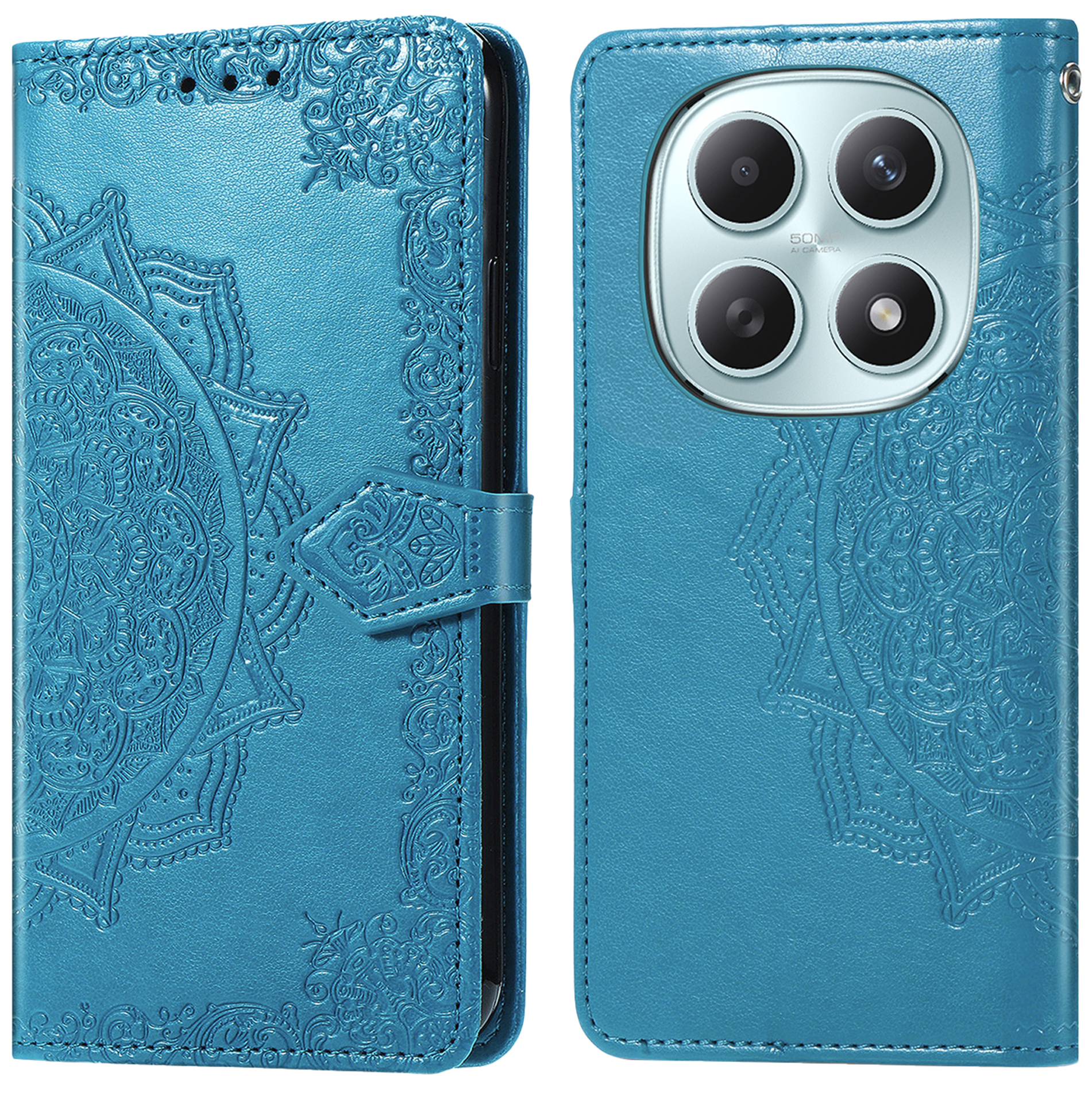 imoshion Mandala Bookcase voor de Xiaomi Redmi Note 15 (4G) - Turquoise