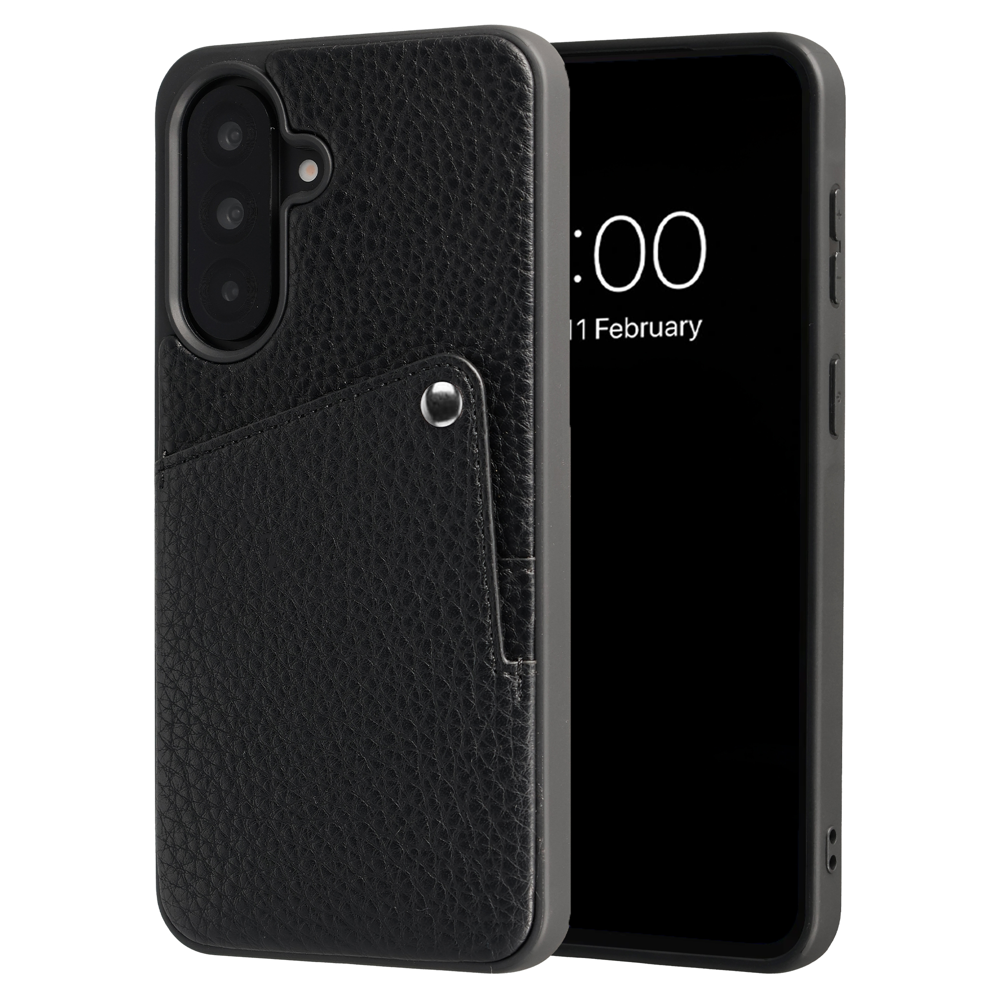 Selencia Coque Riva avec porte-cartes Samsung Galaxy A37 (5G) - Noir