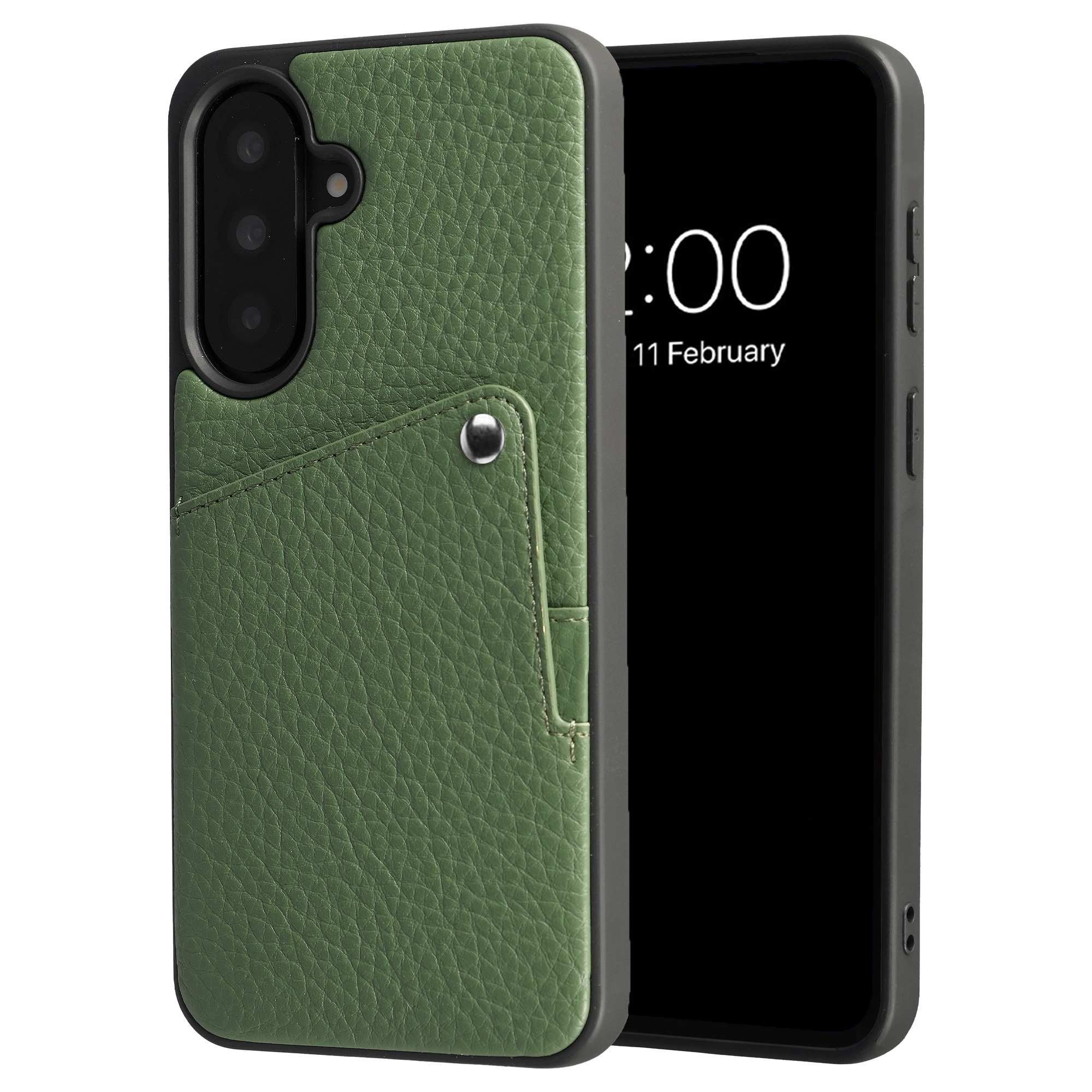 Selencia Coque Riva avec porte-cartes Samsung Galaxy A37 (5G) - Sage Green
