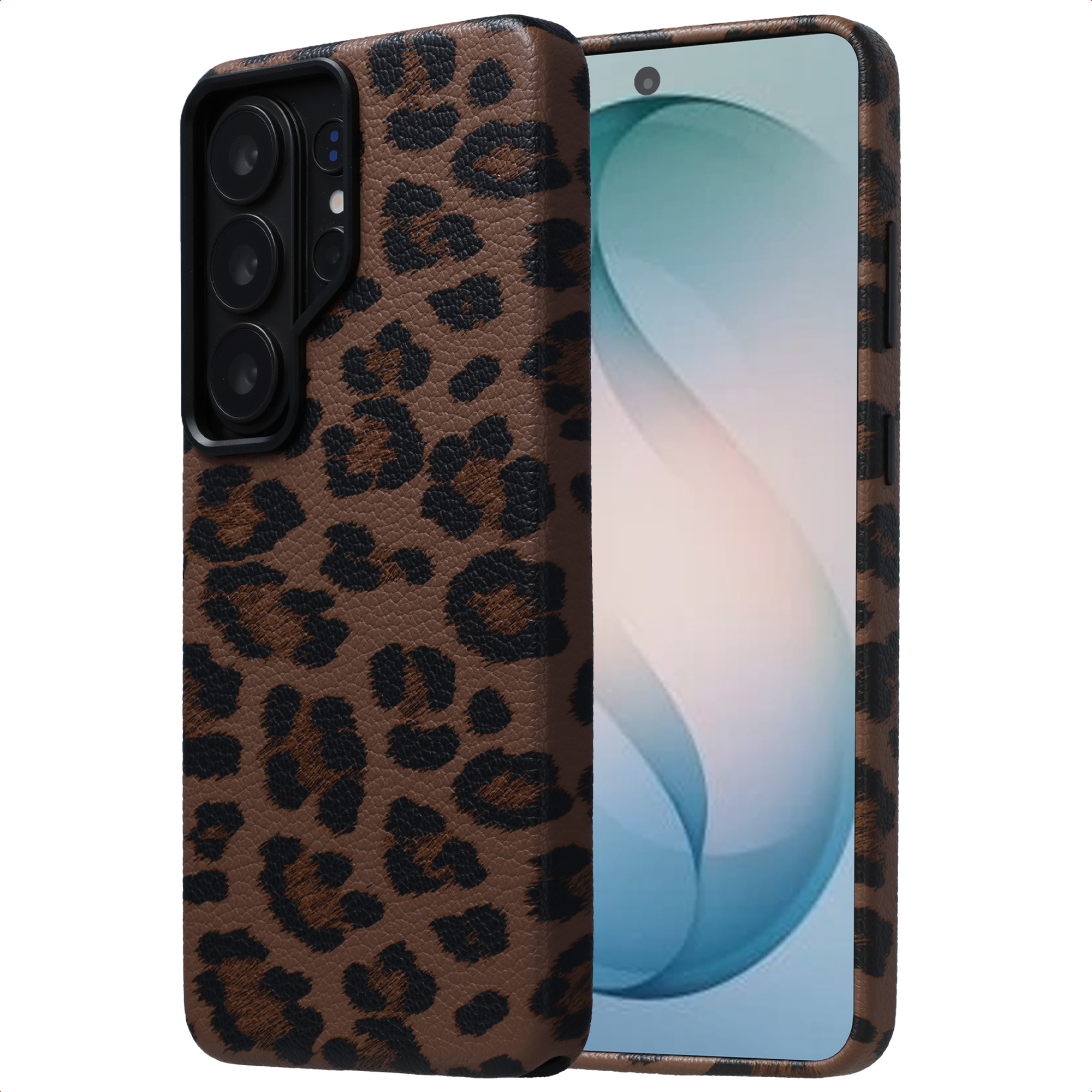 Selencia Coque Sabi imprimé panthère avec MagSafe Samsung Galaxy S26 Ultra - Mocha Brown