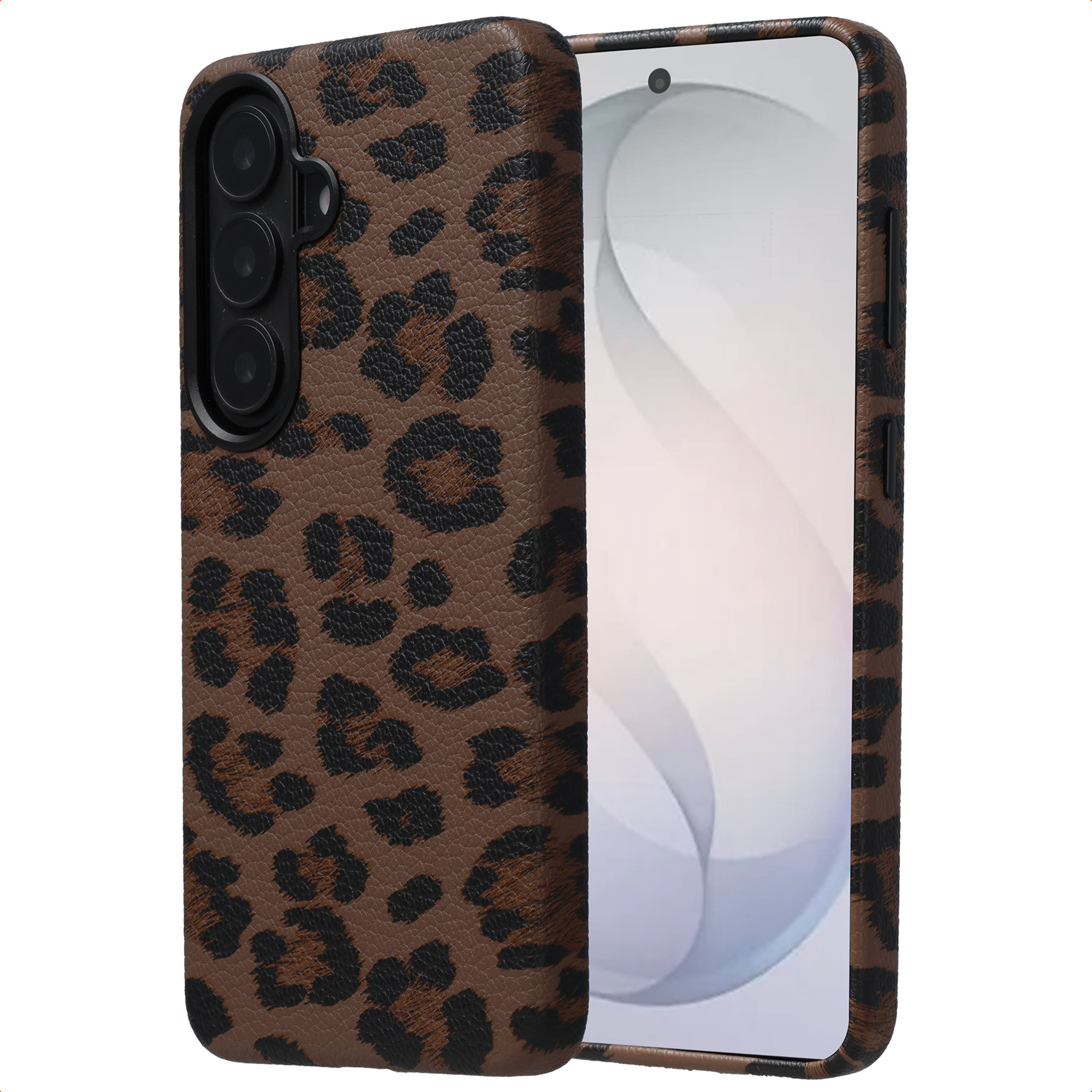 Selencia Coque Sabi imprimé panthère avec MagSafe Samsung Galaxy S26 - Mocha Brown