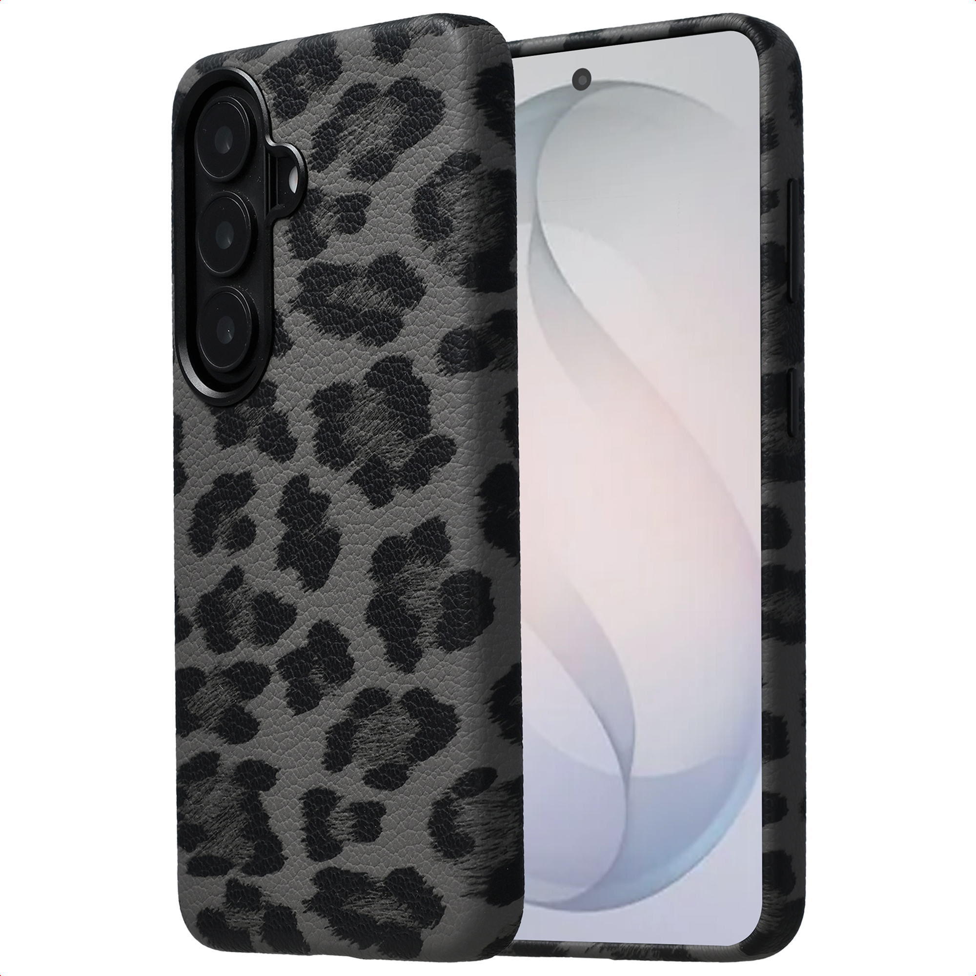 Selencia Coque Sabi imprimé panthère avec MagSafe Samsung Galaxy S26 - Midnight Black