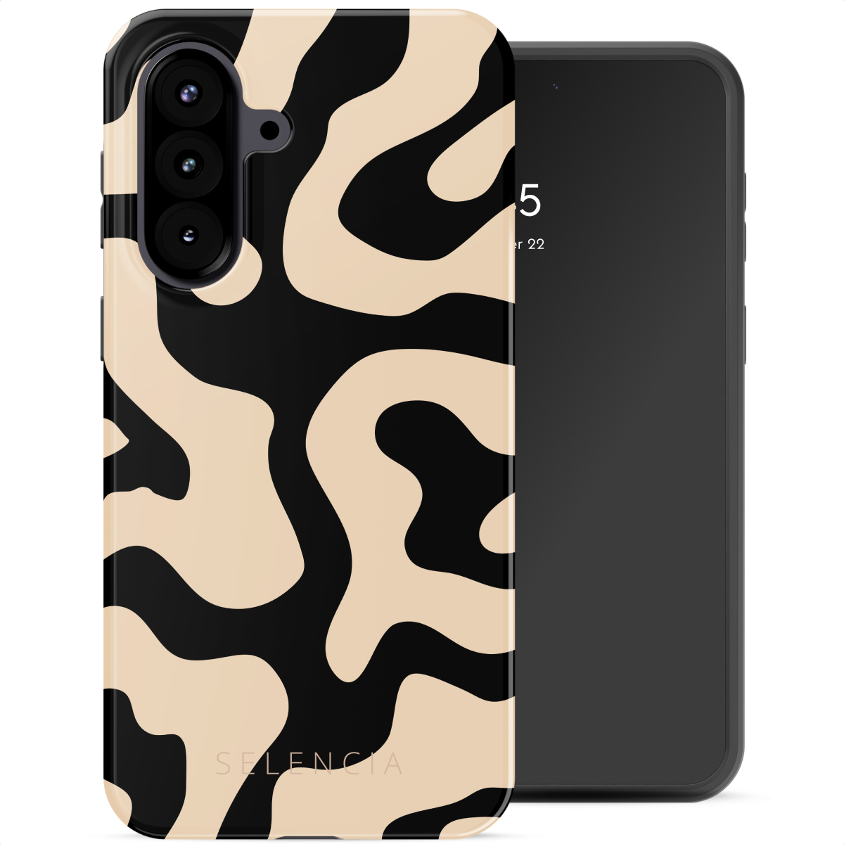 Selencia Vivid Backcover voor de Samsung Galaxy A57 (5G) - Art Wave Black