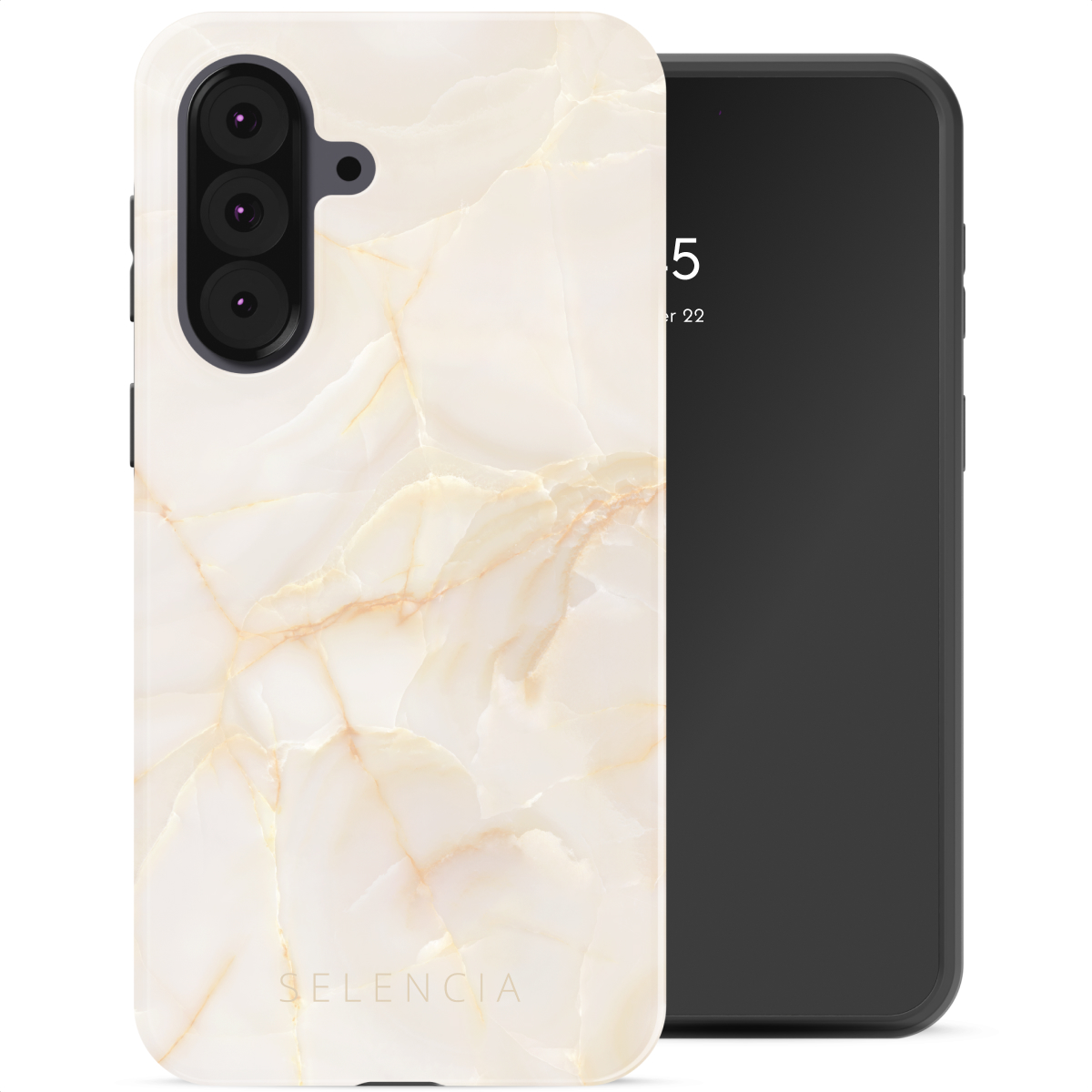 Selencia Coque arrière Vivid Samsung Galaxy A37 (5G) - Golden Beige Marble