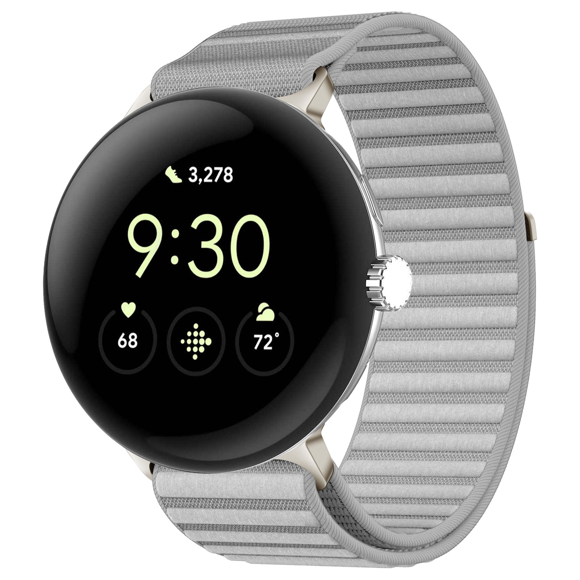 imoshion Bracelet en nylon Google Pixel Watch 3 / 4 (45 mm) - Gris clair