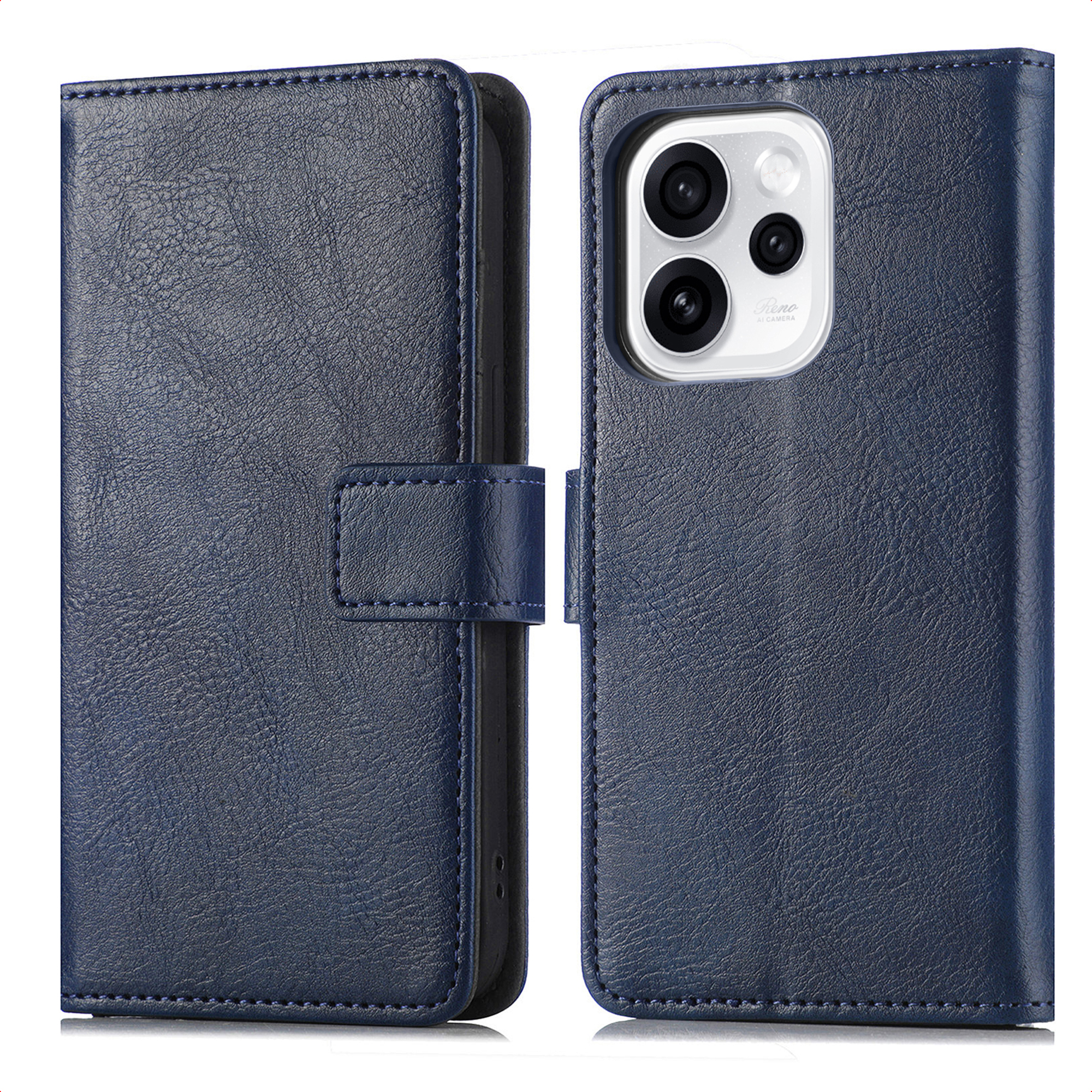 imoshion Luxe Bookcase voor de Oppo Reno15 F (5G) - Donkerblauw