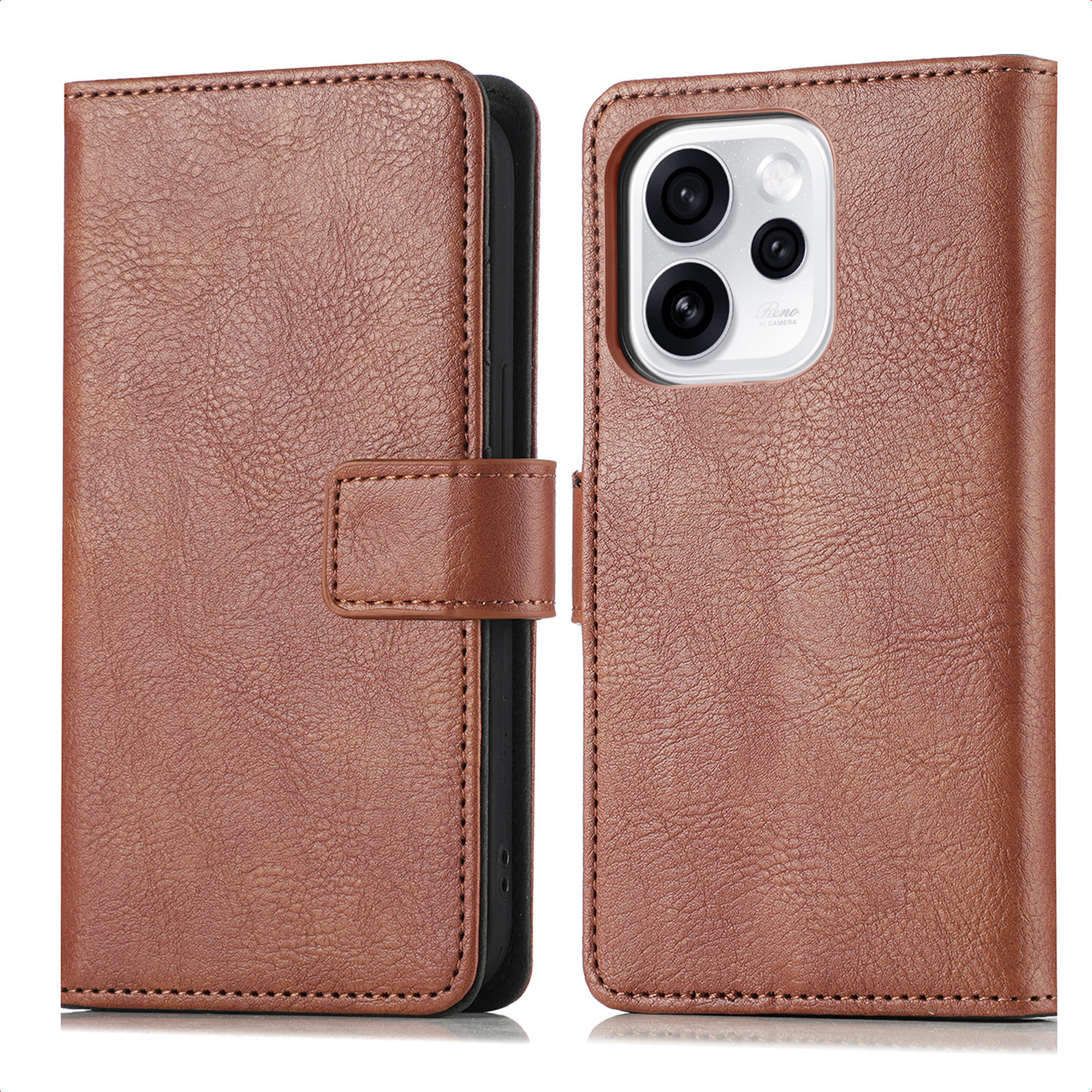 imoshion Luxe Bookcase voor de Oppo Reno15 F (5G) - Bruin