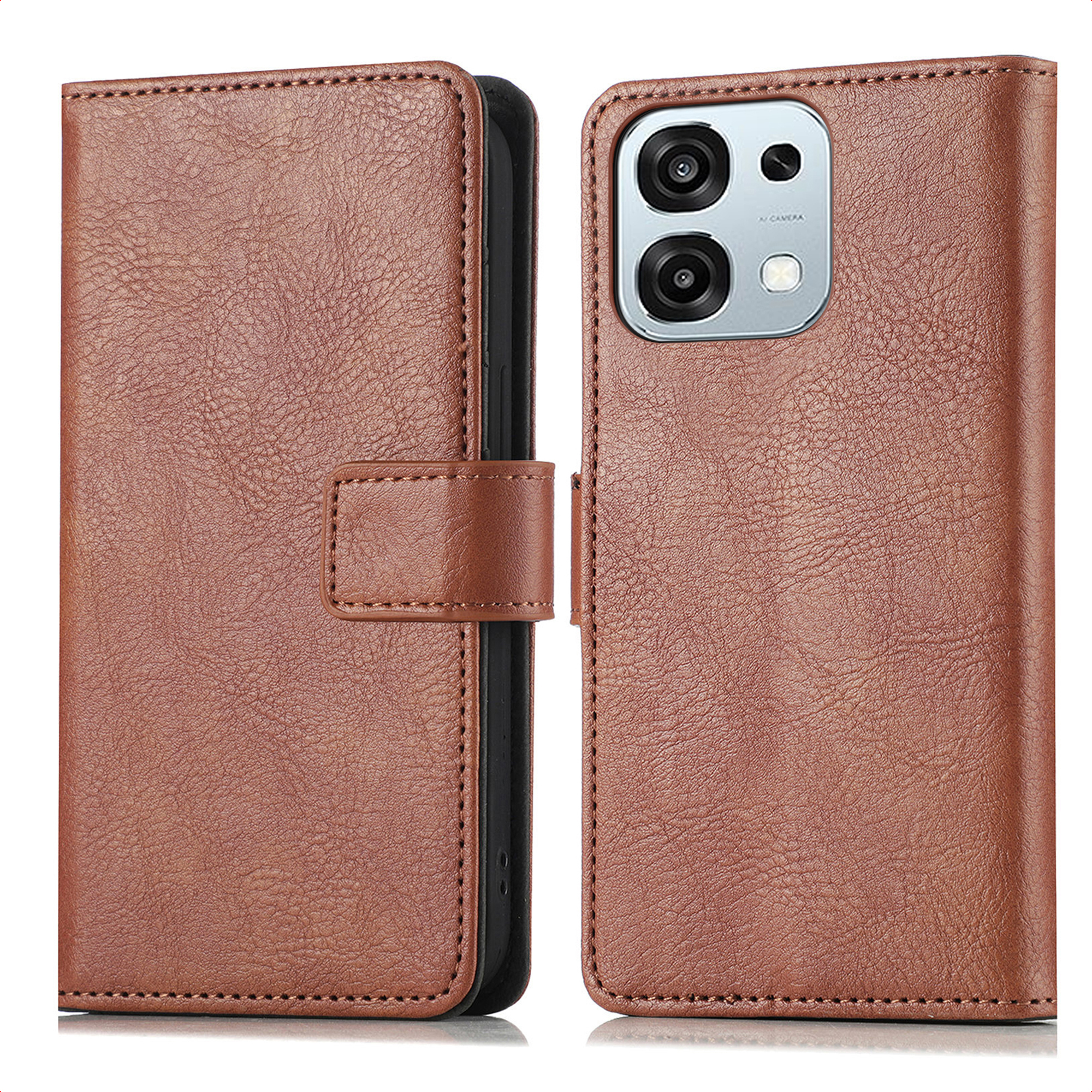imoshion Luxe Bookcase voor de Oppo A6 Pro (5G) - Bruin