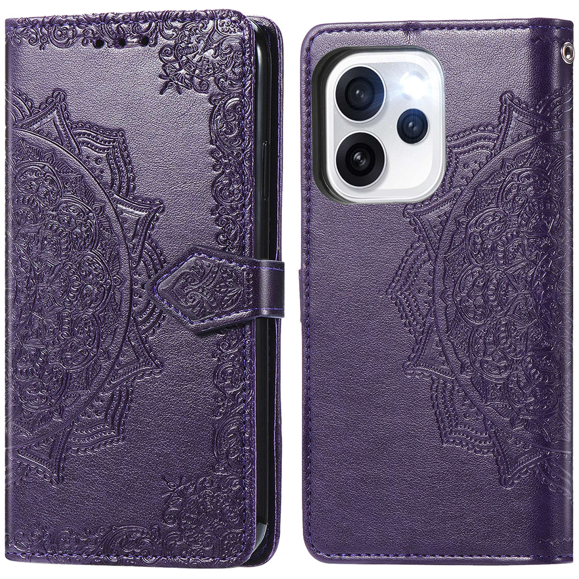 imoshion Mandala Bookcase voor de Oppo Reno15 F (5G) - Paars