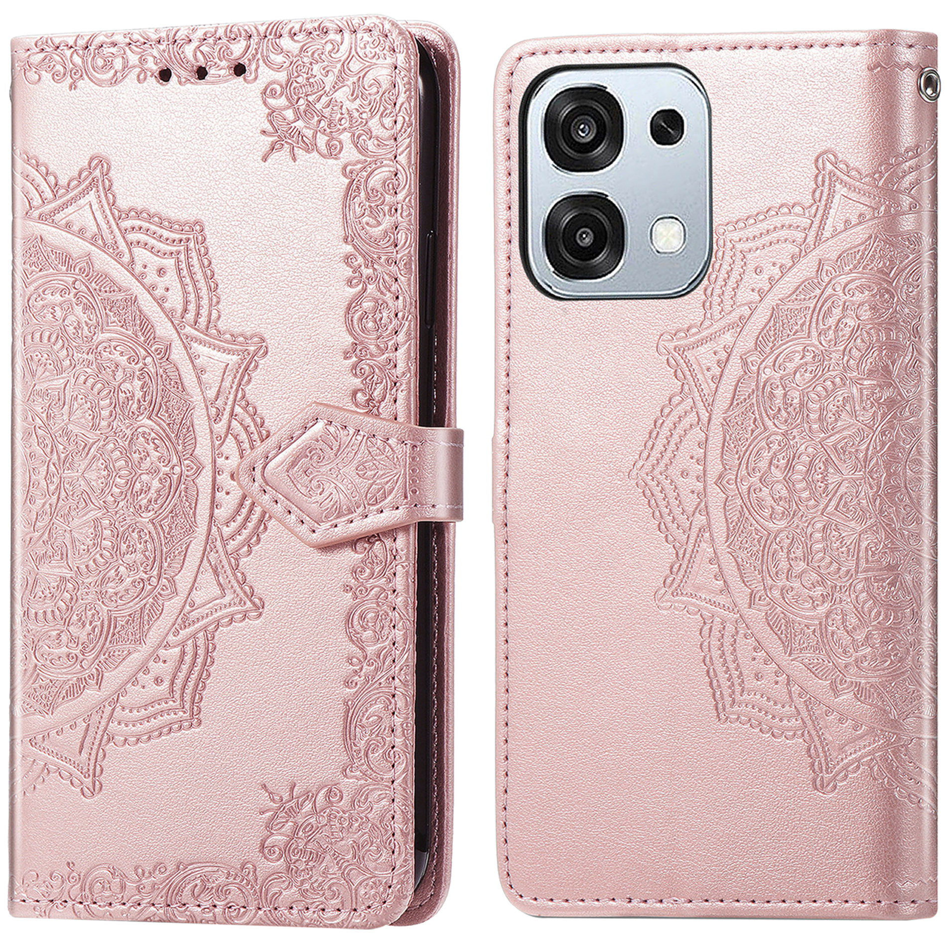 imoshion Mandala Bookcase voor de Oppo A6 Pro (5G) - Rose Gold