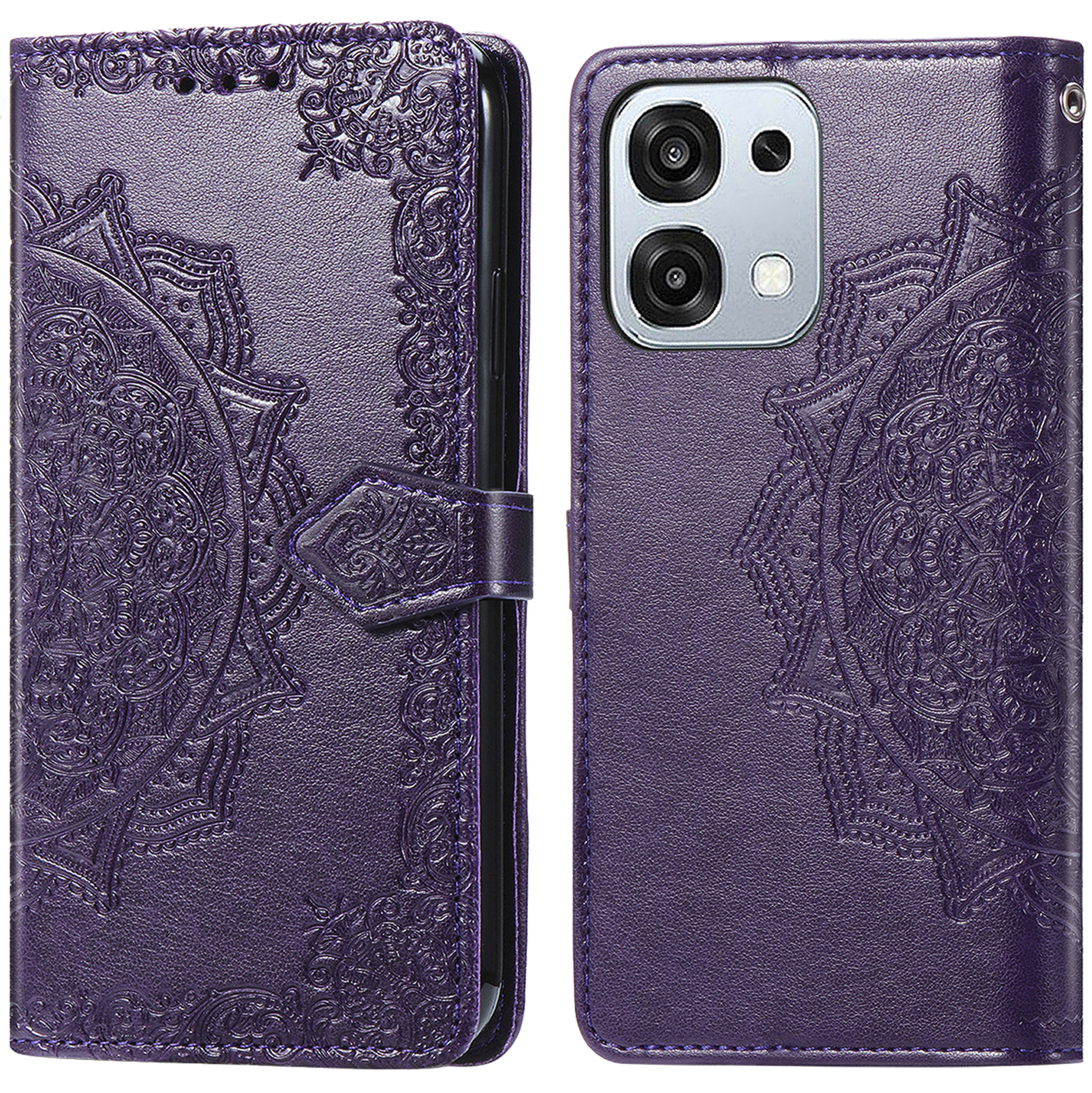 imoshion Mandala Bookcase voor de Oppo A6 Pro (5G) - Paars