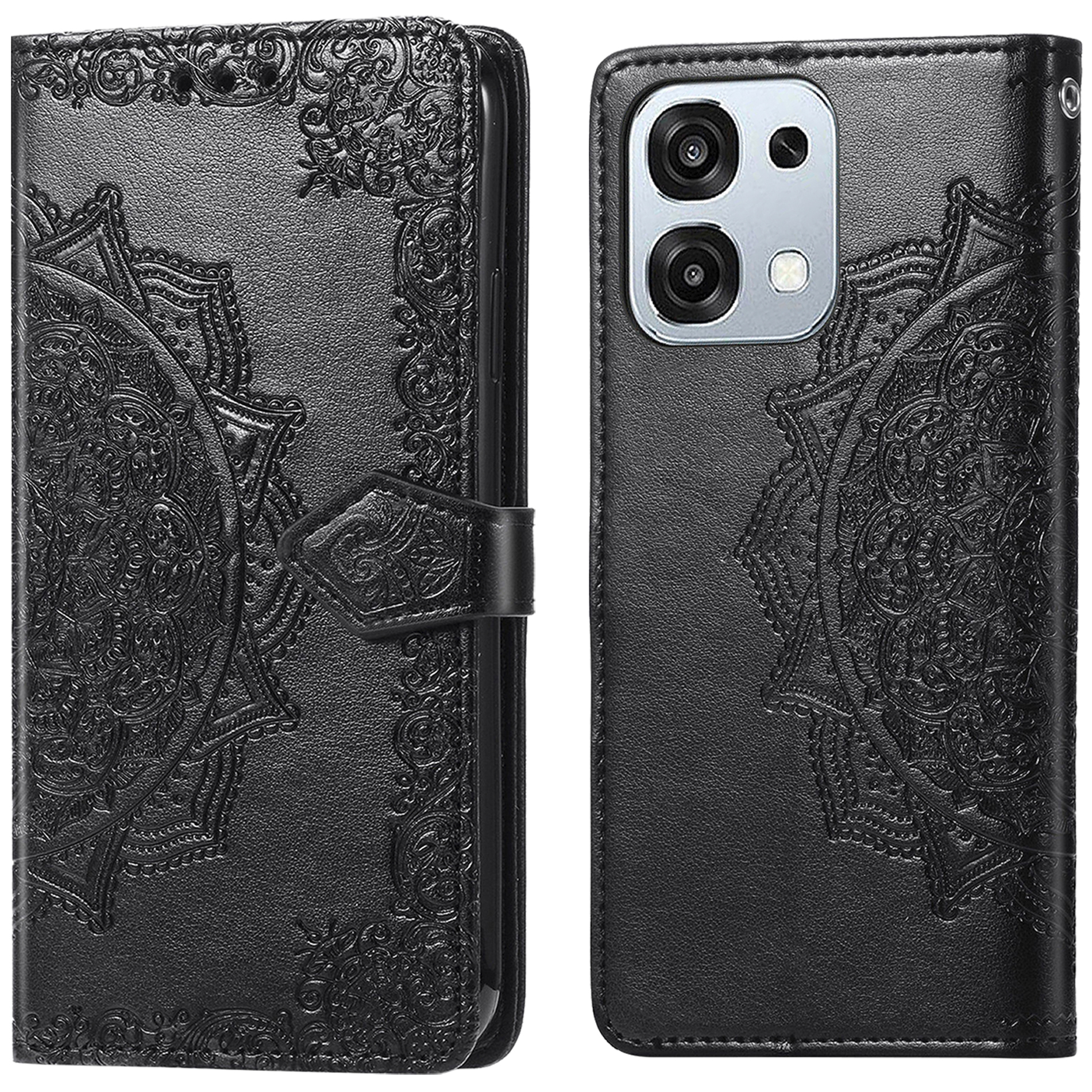 imoshion Mandala Bookcase voor de Oppo A6 Pro (5G) - Zwart
