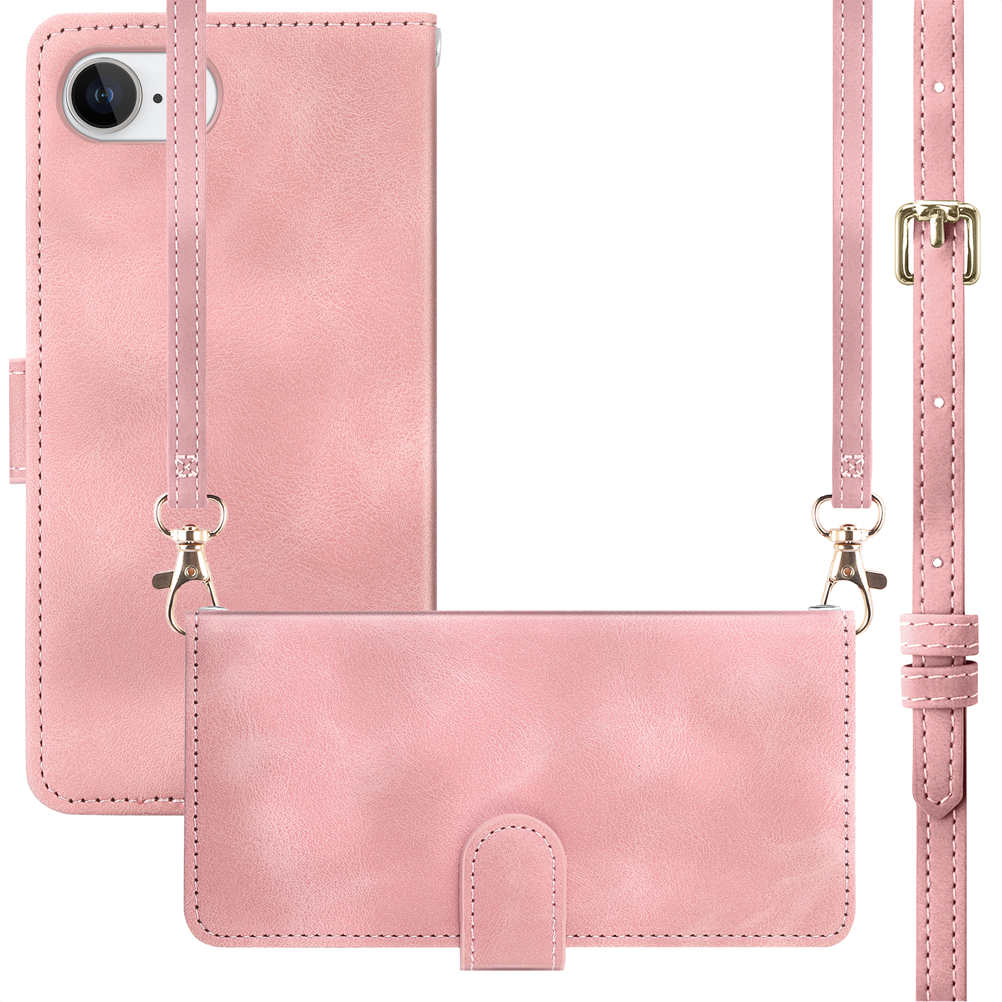 imoshion Bookcase met koord voor de Apple iPhone 17e / 16e - Roze
